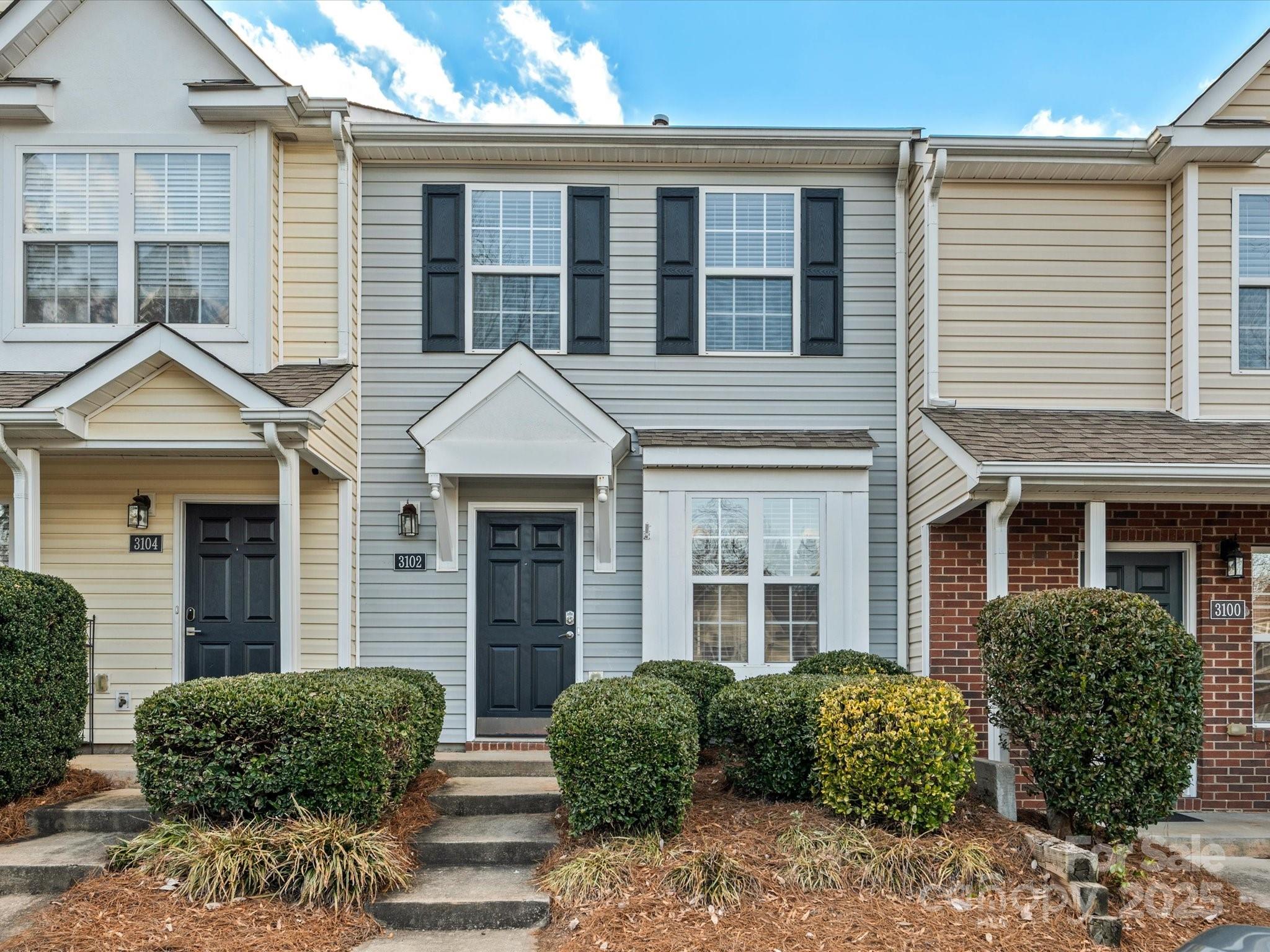 Well-maintained townhome in Windsor Trace with two bedrooms and 1.5 baths! The open-concept main level includes a kitchen, dining area, great room, storage closet, and powder room. The second floor has two large bedrooms, with a full jack and jill bathroom attached, and a laundry closet. Laminate floors throughout the first and second floors. Private patio area with outdoor storage closet. Two assigned parking spaces and plenty of guest parking.  Community pool. Conveniently located off of 521 close to 485, Ballantyne, entertainment, shopping, restaurants, and medical. Don't miss this opportunity for one of the fastest-growing areas of Charlotte Metro. The unit is next to 3100 Windsor Trace, also listed for sale.