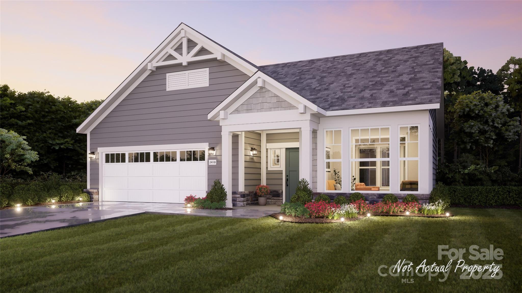 This proposed Palazzo plan features a light filled 4 seasons room, large owners suite, open floorplan and private garden courtyard on a wooded homesite. The Courtyards at Quail Park is a boutique neighborhood featuring luxury ranch homes designed for effortless living. Enjoy thoughtfully planned amenities that enrich everyday living--Community clubhouse with a fitness facility, a resort-style pool and pickleball court for fun and relaxation and scenic walking trails and a pedestrian connection to Mint Hill Veterans Memorial Park. Epcon Communities are intentionally designed to bring people together. Whether you're gathering at the clubhouse, enjoying the walking trails, or relaxing in your private courtyard, you’ll find meaningful opportunities to connect with neighbors and build lasting friendships.
