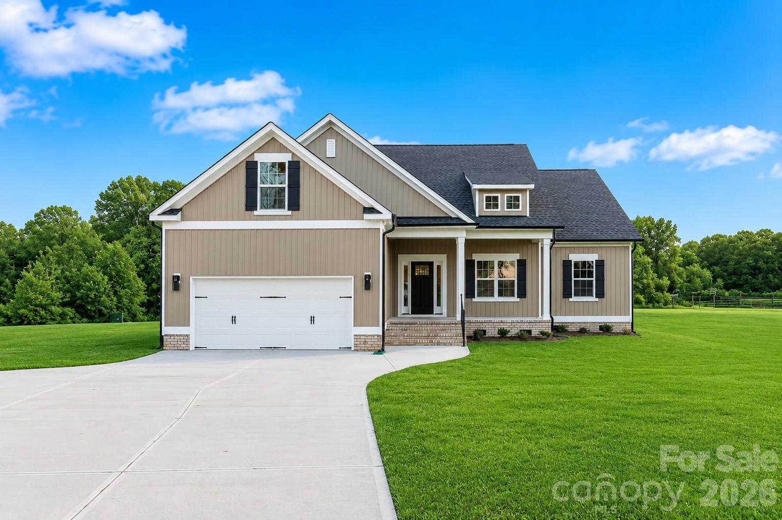 Welcome home to quality craftsmanship by the experienced team at Homes by Christopher! Nestled on a level 1-acre lot, this beautiful new construction home offers the perfect blend of modern finishes and peaceful country living. Inside, you'll find 4 spacious bedrooms, 3 full bathrooms, gorgeous quartz countertops, and custom cabinetry designed with both style and function in mind. Need extra flexibility? The private upstairs bedroom suite is ideal for guests, a home office, or multigenerational living. The home is served by a 5-bedroom septic system, offering additional potential for future needs. Enjoy the charm of country living where neighbors are nearby but still far enough away to enjoy your privacy. Best of all, you'll appreciate the savings of no city taxes while still being conveniently located to everyday amenities. Don't miss your chance to own a thoughtfully built home with quality finishes, room to grow, and the peaceful lifestyle you've been searching for! ***Photo is of a similar home and are for illustrative purposes only. Please refer to the uploaded attachments for the seller-selected finishes and specifications.***