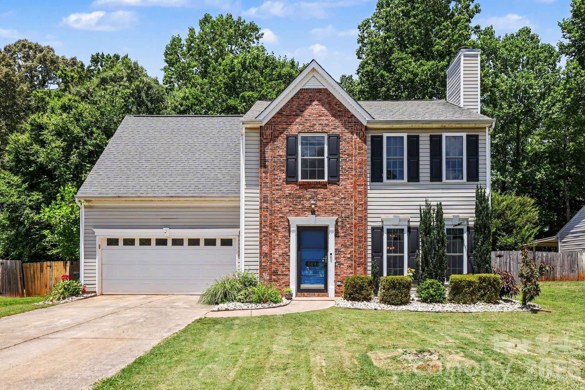 Discover the perfect blend of comfort and convenience at 504 Saddlebrook. This inviting 4-bedroom, 2.5-bath home offers plenty of space for everyday living and entertaining. Gather in the welcoming family room featuring a gas fireplace, or enjoy preparing meals in the well-appointed kitchen complete with granite countertops, ample cabinetry, and a pantry for extra storage.
The thoughtful floor plan connects the kitchen and dining area, creating an ideal setting for hosting guests or enjoying casual family meals. Step outside to a covered patio overlooking a spacious fenced backyard designed for outdoor enjoyment. Spend summer days cooling off in the above-ground pool, unwind around the firepit on cool evenings, and take advantage of the privacy and flexibility that this outdoor space provides.
Additional value includes the kitchen refrigerator, washer, and dryer, which will convey with the home. New gas furnace 12/2025. Conveniently situated near shopping, dining, and easy access to I-77, this property offers both a peaceful setting and a great location. Best of all, there is no HOA, giving you the freedom to enjoy your home your way.
Schedule your showing today and see everything this wonderful property has to offer!  Seller requests a two week seller possession after closing.