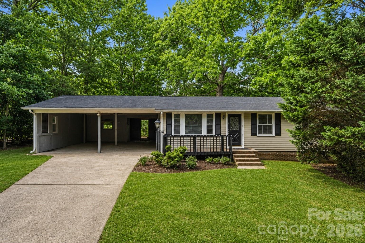 This 3-bedroom, 1-bath ranch offers a fantastic chance for investors, flippers, or buyers looking to renovate and build equity. Nestled on a spacious, wooded lot, this property provides a private, peaceful setting surrounded by mature trees. Inside, the home features a functional single-level layout with a generously sized living room filled with natural light from multiple windows. The kitchen offers ample cabinet storage, room for dining, and a layout that can easily be reimagined into an open, modern space. All three bedrooms are well-sized and include closet space, while the full bathroom is centrally located. The home does need updates and repairs, as reflected in the condition, making it ideal for those looking to customize or invest. Existing flooring, cabinetry, and finishes provide a starting point for renovation. Exterior features include a covered carport, extended driveway, and a screened-in porch perfect for enjoying the wooded surroundings. The backyard offers plenty of space for outdoor living, gardening, or expansion, with a deck area and additional outdoor structures already in place. Conveniently located near local shops, dining, and major roadways, this property combines quiet living with accessibility.
Some virtual photos included