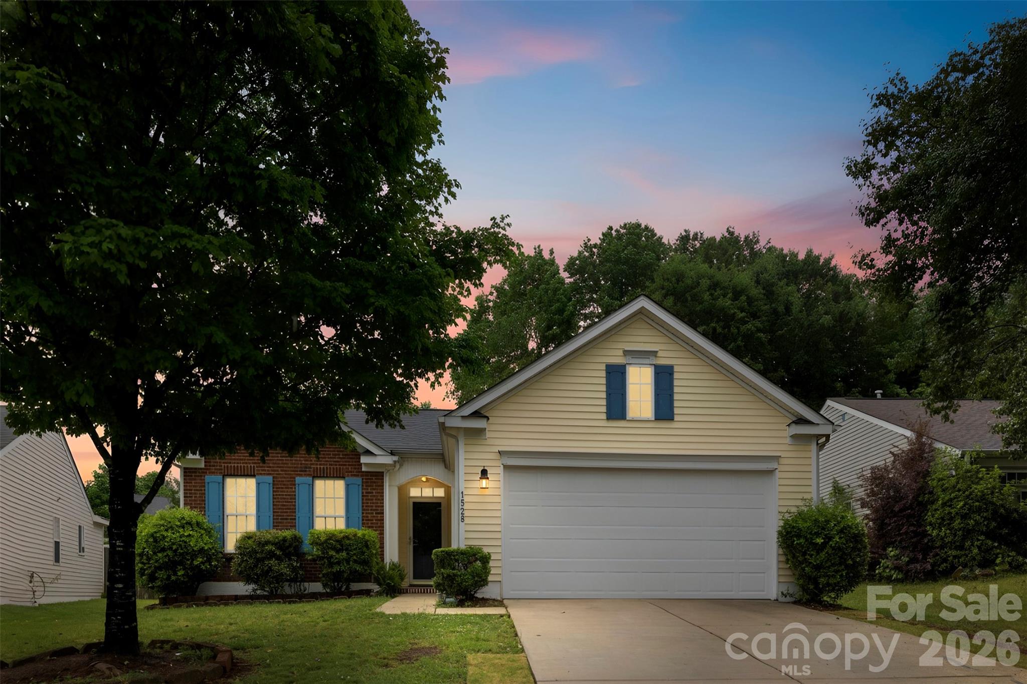Welcome to 1528 Oakdale Green Drive, a newly renovated 3/2 ranch home situated in one of Charlotte’s most conveniently located neighborhoods.  Oakdale Green features a community outdoor pool, playground, and walking trail. Amazing value and priced to sell! Move in ready with perfect blend of modern updates and a prime location. Brand new Roof and HVAC system, your most costly updates are newly installed and under warranty! Plus the water heater is less than a year old. New lvp and fresh paint throughout the entire home. The kitchen has been completely renovated with all new cabinets, thicker Granite countertops, and ss appliances. A desirable split-bedroom floor plan provides added privacy, with a spacious primary suite featuring a walk-in closet and updated bathroom, while two secondary bedrooms share an updated hall bathroom. The primary suite offers a private retreat with an en suite bath featuring a garden tub, while both bathrooms have new vanities for a clean, modern touch.  The main living area has high vaulted ceilings and a new electric fireplace insert with a tile hearth. Lots of windows and natural light. 2 car garage with a brand new garage door and epoxy floor. Nice back yard with a new deck and mature trees for privacy. You won't have to do a thing except unpack your boxes and enjoy your new home! Located near quick access to Highway 16 and the local interstates, just minutes from shopping, dining, and major employment centers. Endless entertainment with Uptown Charlotte, Charlotte Douglas International Airport, and the U.S. National Whitewater center are just minutes away! If  you're looking for a primary residence or a solid investment opportunity, this home checks all the boxes! Amazing opportunity to own a fully updated home close to the heart of Charlotte!