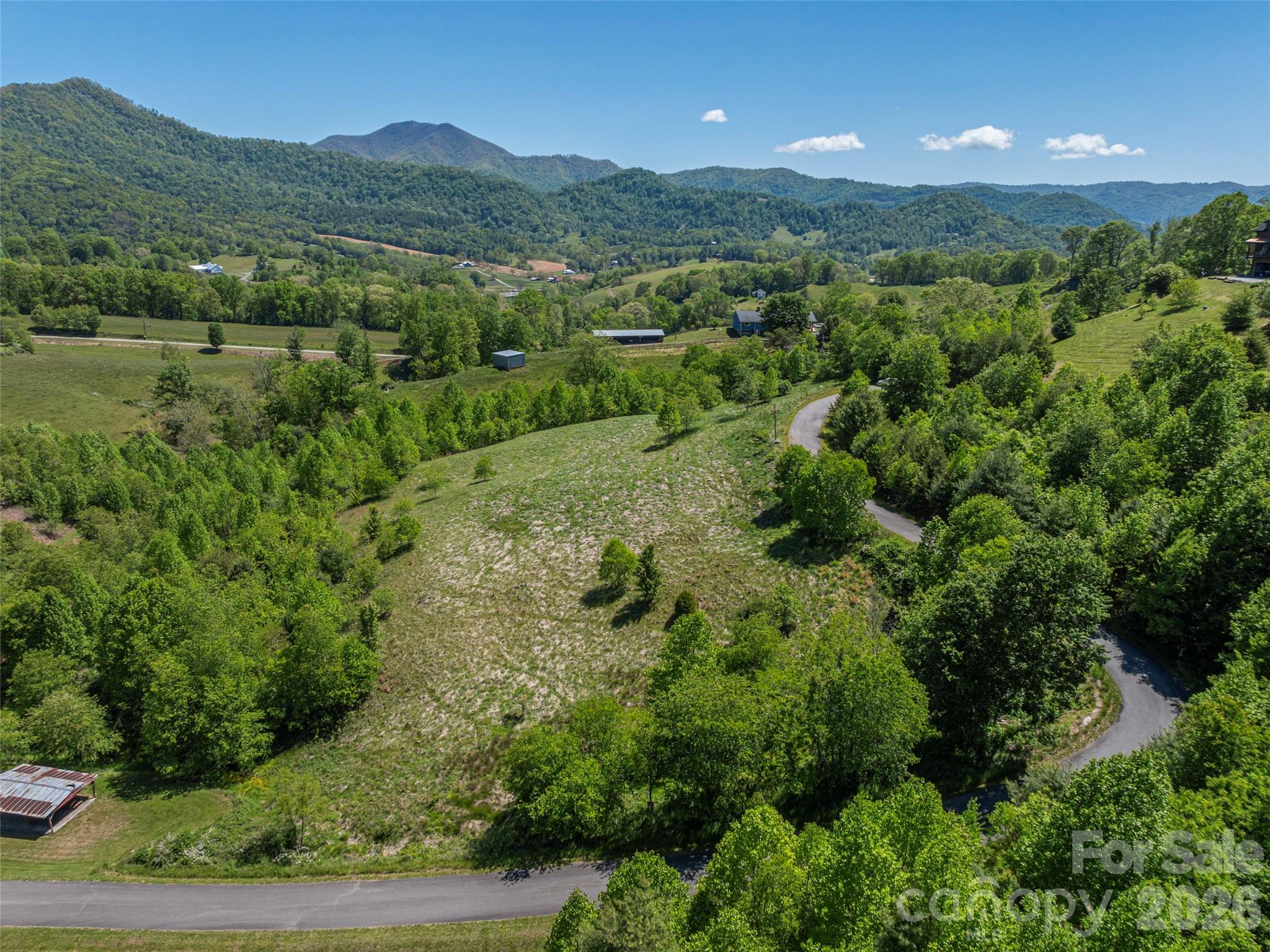Discover the rare beauty&endless potential of this breathtaking 5.3-acre creekfront mountain retreat offering incredible year-round long-range pastoral &mountain views. With several cleared, flat homesite locations,gentle rolling hills,and the ability to be subdivided into 2lots,this exceptional property is perfect for a private estate, family retreat,or investment opportunity. An existing well services the property and is shared with only 2 other subdivision owners. The 187-ft artesian well produces an impressive 18.5 gal. per min., w/shared maint. or may install own well. Power on site w/underground utilities avail. Ideally located near outdoor adventure&daily conveniences.