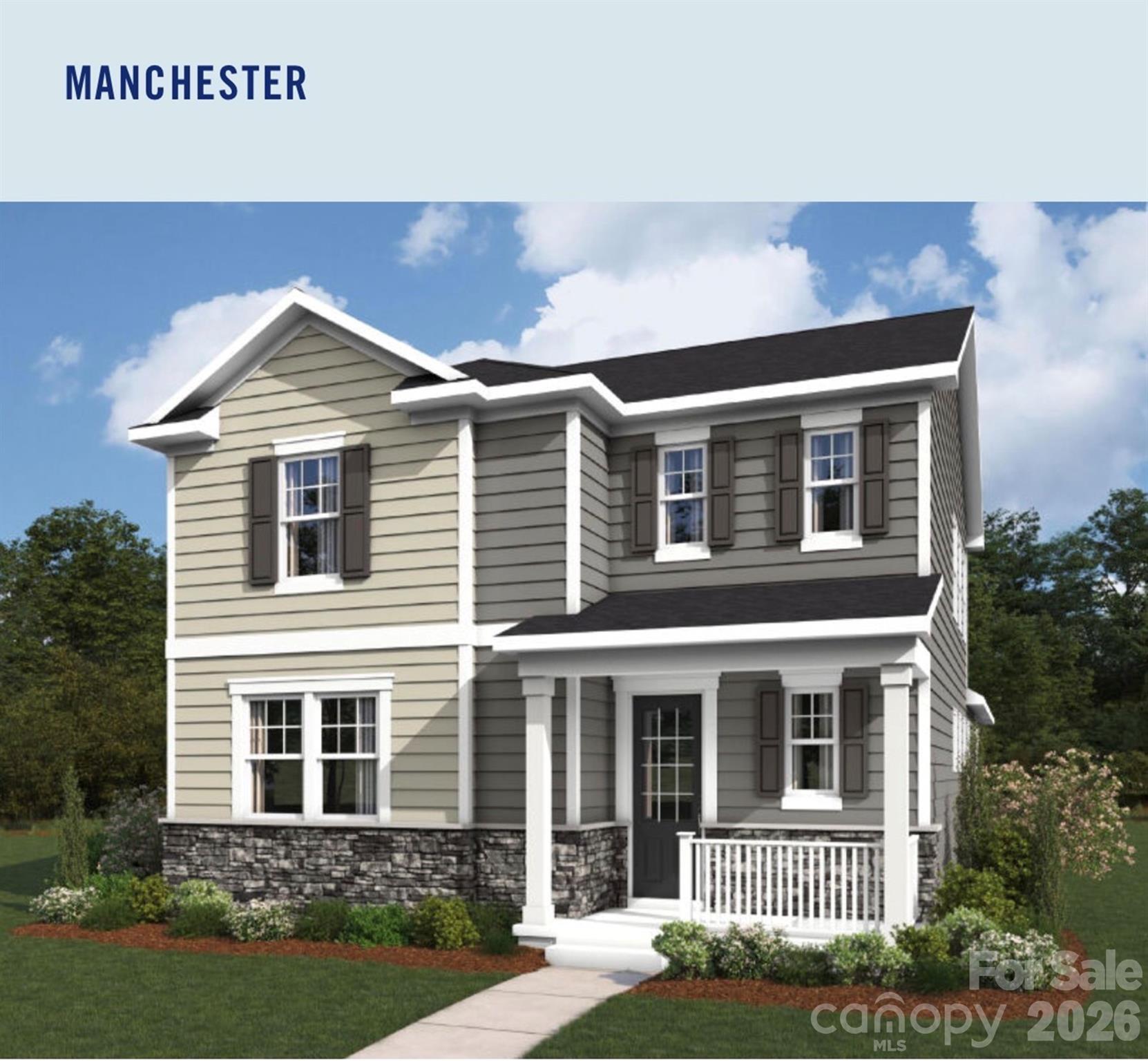 This Manchester home has 4 bedrooms and 3 bathes.  Enjoy the best of main-level living with both a Primary Suite and a Guest Bedroom on the first floor! The open-concept design features a gourmet kitchen with a massive island overlooking the great room—perfect for hosting. Relax on the included covered patio or head upstairs to the huge loft and two additional bedrooms. The perfect blend of luxury and flexibility!

Bratton Pointe is just minutes from I-77, the Galleria Shopping Center, and Waterford Golf Course.  This neighborhood makes everything easily accessible. Residents enjoy a large pavilion, multiple pocket parks, a dog park, and a community garden—perfect for relaxing, playing, and connecting with neighbors. Bratton Pointe isn’t just a place to live, it’s a neighborhood to enjoy!

Take advantage of limited-time builder financing incentives—Don’t Wait!