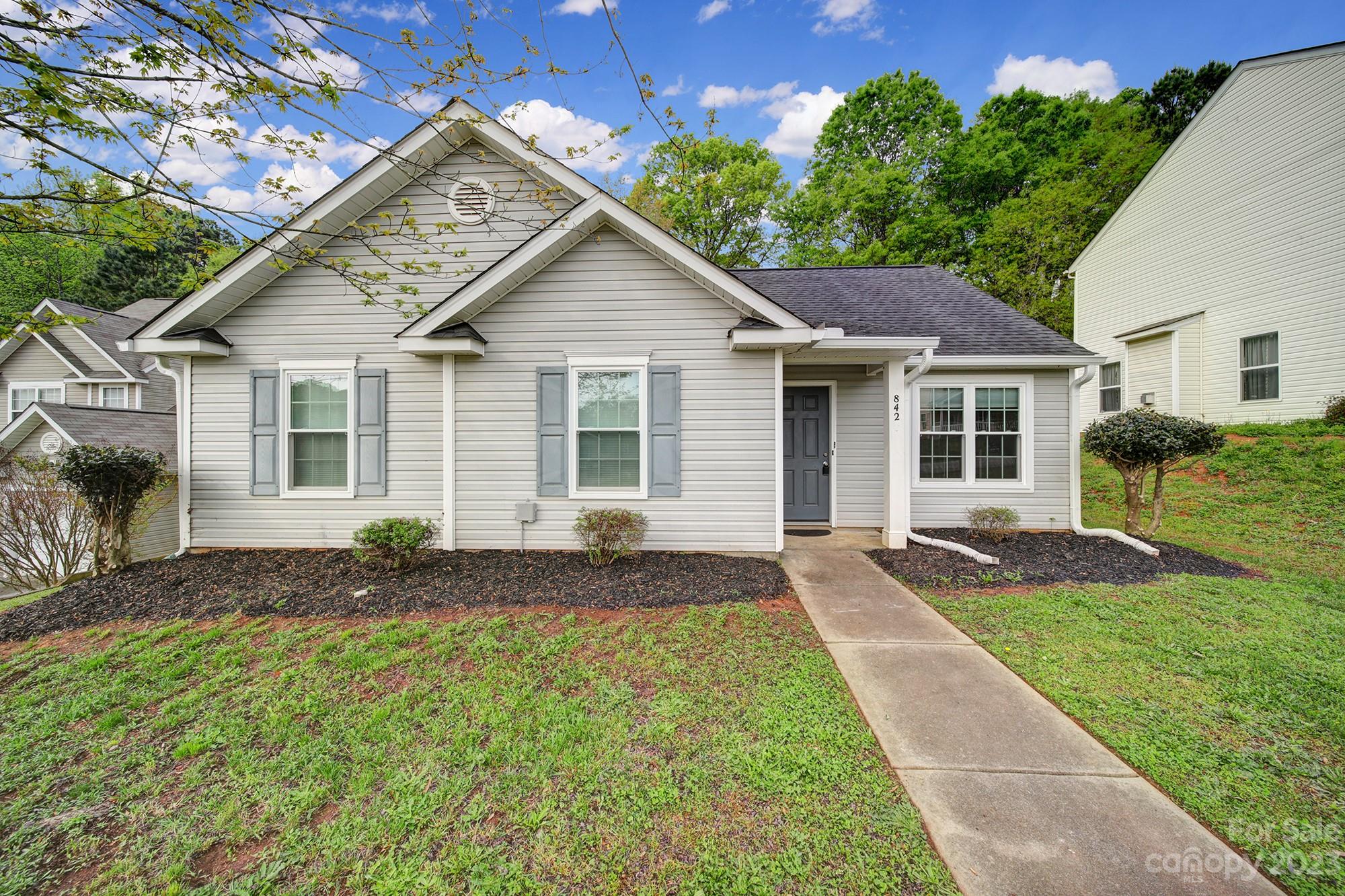 HOME SWEET HOME! This charming ranch style home located in the Hunter Park neighborhood boosts three bedrooms and two full bathrooms.  Nestled in the back of the neighborhood on a cul-de-sac lot with beautiful mature trees lining the wooded backyard. Open family room with gas log fireplace, newer kitchen appliances and new windows and gutters. Oversized primary suite with large garden tub! Conveniently located near stores and schools. You won't want to miss this one!
