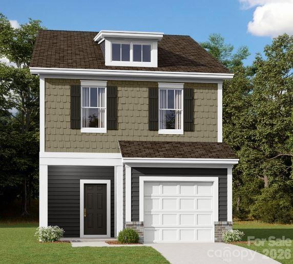 Welcome to the Wylie! Walking in from the front covered porch you are greeted with a warm and inviting foyer. The heart of the home includes the kitchen, breakfast area, and family room, seamlessly connected for an easy flow. The kitchen is equipped with stainless steel appliances, side-by-side refrigerator, a kitchen island with a sink and quartz countertops. The spacious family room accommodates a sectional as well as other furniture. Step outside to a charming back patio, adding a rare touch of privacy for a townhome. Throughout the main level is easily maintainable EVP flooring and the windows throughout the home have been accented with 2" faux wood blinds. Upstairs you will find two additional bedrooms, a secondary bathroom and the laundry room, complete with a full size washer and dryer. The owner’s bedroom is provides plenty of natural lighting and is spacious enough to accommodate a king size bed. The en-suite features a tiled shower and dual vanity that ensures everyone has enough space to get ready in the mornings. The expansive walk-in closet is sure to accommodate any size wardrobe. Welcome to your new home!