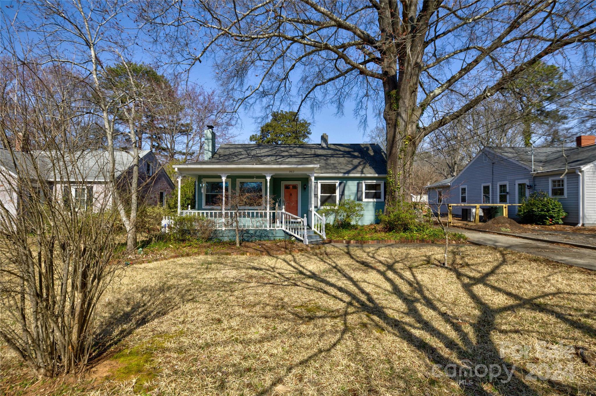 Welcome to THE most desired neighborhood in Rock Hill. Seventeen Acres is a true hidden gem, backing up to Winthrop Lake, it boasts some of the most unique homes Rock Hill has to offer. This ranch plan is ready for your personal touches. The large front porch is perfect for watching sunsets or talks with the neighbors as they stroll by. With fresh paint throughout, new flooring in the bedroom, bathroom, and kitchen area, and original hardwoods in the living space, this one is just waiting for someone's personal style to make it a home. The back corner of the neighborhood has private access to the walking trail around Winthrop Lake, it truly has everything!