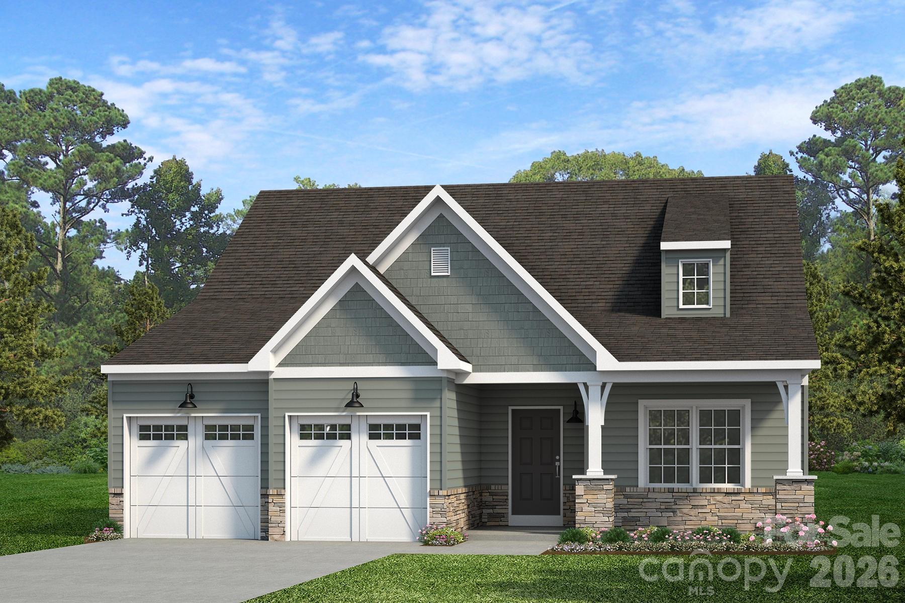 Welcome to Preserve at Mayes Meadow, a new community of homes in Cornelius, NC. Preserve at Mayes Meadow offers the ideal space to create your dream home, tailored to your lifestyle. Enjoy over 6 acres of preserved space with walking trails and two stunning 200-year-old heritage trees. 

The Woodford is a 3 beds and 2.5 bath floorplan. Inside the Foyer you are greeted by a private Study space on one side, the stairs to the second floor and Basement as well as a Powder Room on the other side. As you continue, you reach a spacious Family Room and Kitchen and Dining Room. Right off the Kitchen is the entry area with access to the garage, first-floor Laundry Room, and coat closet. This floorplan also features a first-floor Owner's Suite with a walk-in closet, and ensuite full bath. Upstairs, there are two additional bedrooms separated by a spacious Loft and a full bathroom.