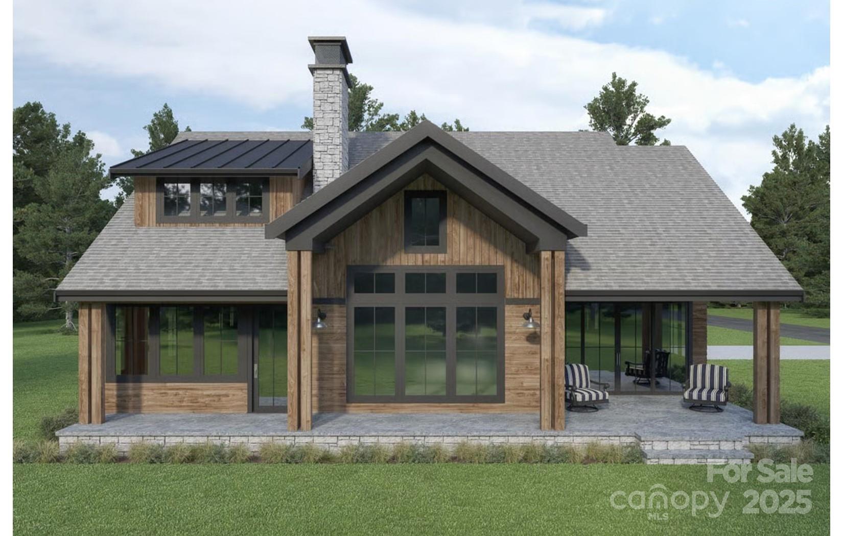 This timeless design offered by Mountain Sky Builders, is situated on a quiet cul-de-sac under the cliffs of Cliffield Mountain in beautiful Bright's Creek. Plan features open floor plan, luxuries and optional finishes with allowances; courtyard driveway, custom stone work, hardi-board siding, large viewing deck, standing seam metal roof, gourmet kitchen with premium appliances, custom cabinets, large pantry, quartz counters; a primary suite with timber accent ceiling, access to deck, zero-entry shower, custom closets. Great Room features wood beams, and floor-to-ceiling stone fireplace.