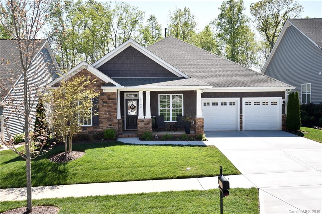 Lovely Ranch like new  on premier wooded lot in Baileys Glen Active Adult Comm., Sunroom runs entire length of home, patio w/remote awning. Spacious owners suite, large walk-in shower plus garden tub. Numerous upgrades, new concrete driveway, beautiful kitchen-granite counters, stainless appliances, gas cooktop, upgraded cabinets w/pull outs, dbl ovens, skylight(solatube) provides natural light. 9x14 laundry/hobby room w/tons of storage. Custom blinds, plantation shutters&window treatments.