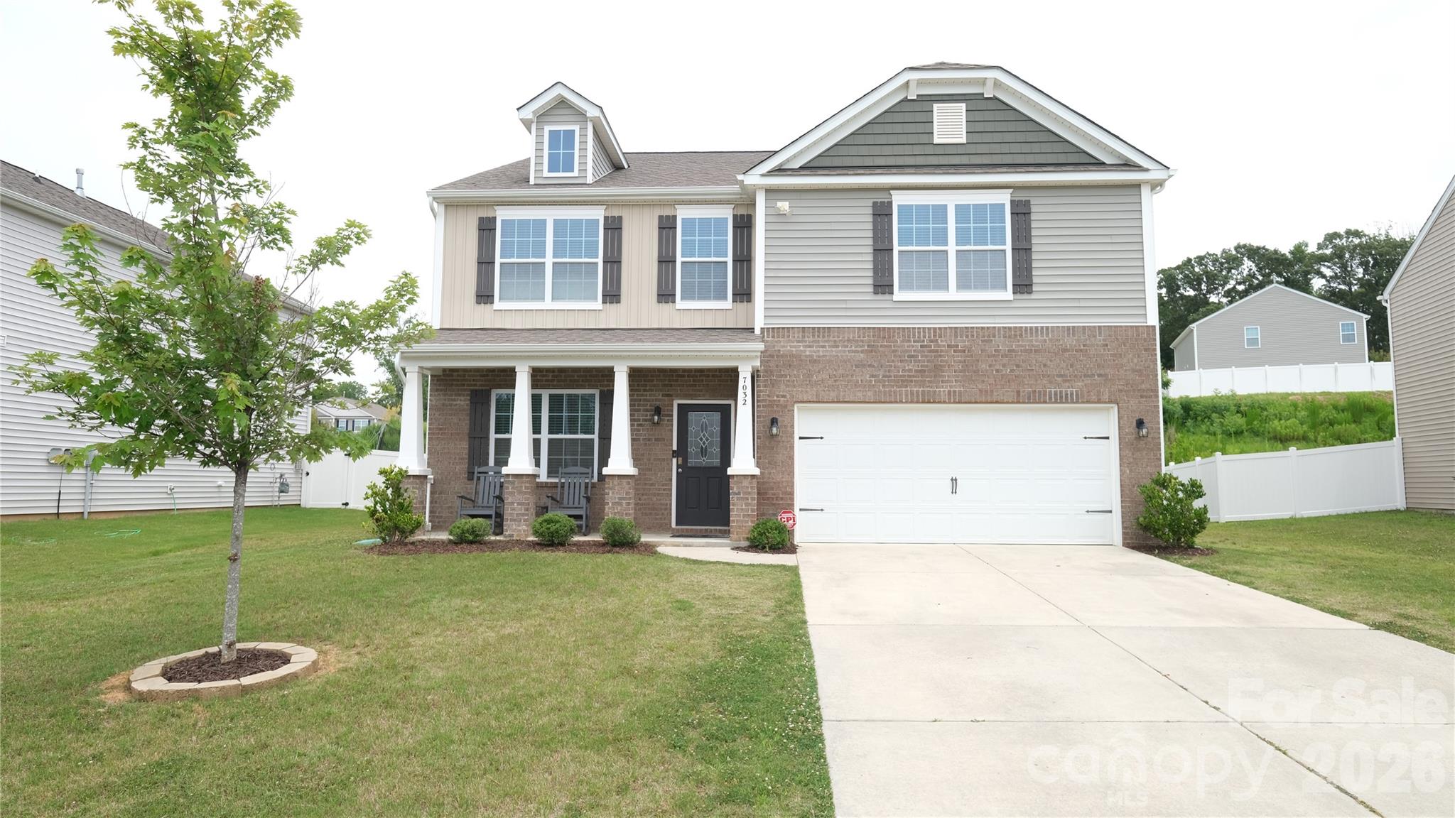This charming 4-bedroom home with an open loft offers all the space you need for entertaining, working from home, or simply enjoying everyday living. From the moment you enter, you’ll appreciate the serene style, thoughtful upgrades, and private yet inviting open layout. The kitchen, accented with recessed lighting, flows seamlessly into the family room, creating a warm and welcoming atmosphere. The spacious living room features a cozy gas log fireplace and ceiling fan, offering the perfect blend of comfort and style.

To the left of the entry, you’ll find a modern office space conveniently located next to the formal dining room, which the sellers are currently using for storage. The upgraded powder room features new cabinetry and a stylish textured accent wall, adding a modern touch.

The heart of the home is the open and inviting kitchen, complete with abundant cabinet space, a large island, thick granite countertops, and beautifully crafted cabinetry, perfect for cooking and entertaining. The oversized upgraded pantry showcases custom wooden shelving that adds both style and functionality.

Upstairs, you’ll find the open and spacious primary suite, which welcomes you with fresh finishes and thoughtful details throughout. The open loft provides flexible living space, while the nicely sized secondary bedrooms offer comfort for family or guests.

Additional highlights include a dual-zone HVAC system for enhanced comfort and access to wonderful community amenities, including a playground and pool!