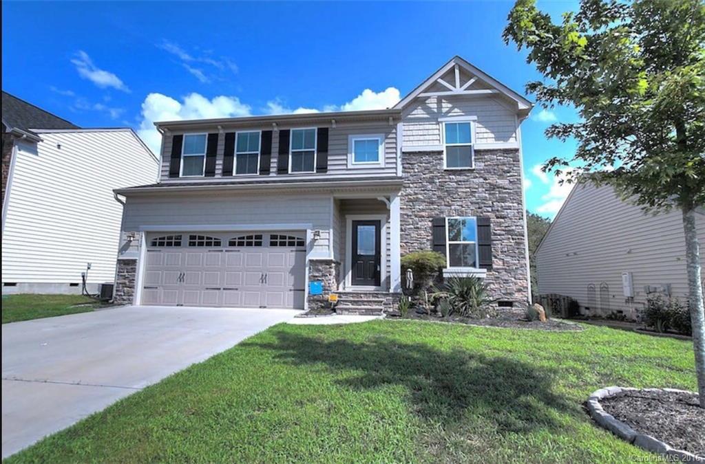 Wonderful home with large 4BR and 2.5BA  in the desirable indian land community.  There is a waterpark theme like pool plus tennis courts.  kitchen opens up to large living room, 42” espresso cabinets, granite, eat in island, gas stove and SS appliances.  Spacious owner's suite with 13ft long walk in closet & upgraded bathroom with separate soaking tub & shower.   Enjoy the backyard cobblestone patio and fireplace. Fenced yard & wooded lot.  Great school area.  Minutes away from Ballantyne area.