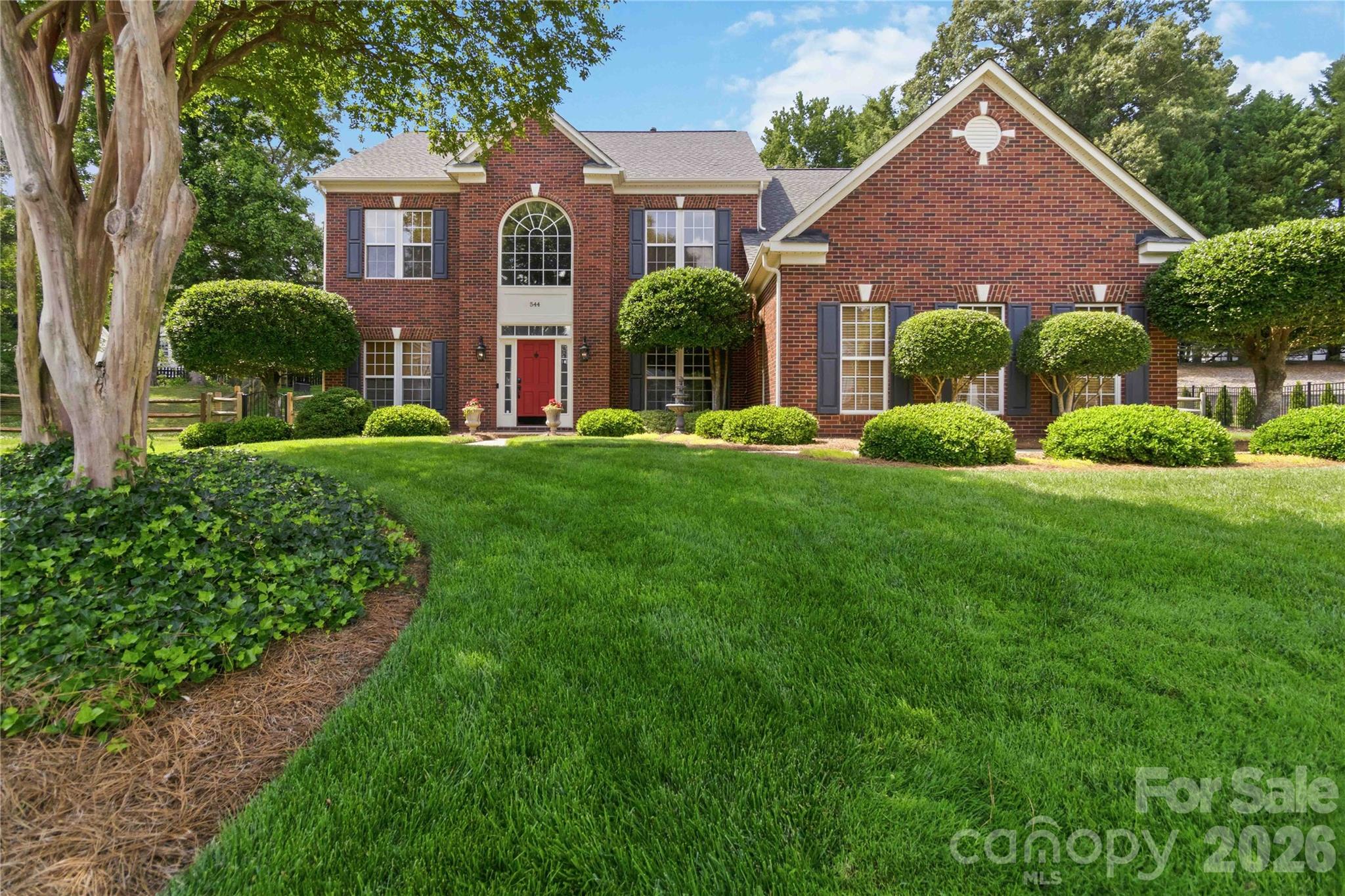 This is the one buyers have been waiting for! Meticulously maintained and extensively updated inside and out, this immaculate home offers exceptional indoor and outdoor living on a beautiful cul-de-sac lot with lush lawn, mature landscaping, and multiple entertaining spaces designed for year-round enjoyment.

The backyard is truly a showstopper featuring an oversized 21.5’ x 12’ covered porch complete with oversized ceiling fan and TV mount, flanked by two additional decks for expanded outdoor living. One deck showcases a large propane firepit with built-in U-shaped seating, creating the perfect gathering space for relaxing evenings and entertaining guests. The tiered backyard leads to an additional flat yard area ideal for a playset, cornhole, or recreation space.  A quick dip in 12x40 fiberglass salt water pool is perfect way to end a stressful day!  

Inside, virtually every inch of the home has been thoughtfully updated with quality finishes and custom details throughout. The beautifully renovated kitchen serves as the heart of the home and features a large center island, quartz countertops, stacked stone backsplash, and updated stainless steel appliances. The spacious great room with gas log fireplace, crown molding, and chair rail accents easily accommodates large gatherings while maintaining warmth and comfort.

The well-designed laundry room offers extensive cabinetry, quartz utility sink, folding station, tile flooring, stacked stone backsplash, and front-load washer and dryer positioned perfectly beneath the workspace. Car enthusiasts will appreciate the impressive 3-car garage featuring custom cabinetry storage systems and durable epoxy flooring.

Additional updates and features include:

LVP flooring throughout most of the main level and additional updated flooring (2026)
Seller replaced plumbing with PEX-B piping (2019)
All glass/windows replaced throughout the home (2023)
Both HVAC systems fully replaced (2021)
Extensive custom trimwork throughout
Luxuriously updated primary bath (2023) featuring frameless glass shower, updated tile flooring and tub surround, and quartz countertops
Powder room renovation completed (2025)

This highly desirable community also offers a neighborhood pool and vehicle storage, all while providing convenient access to shopping, dining, gas, and I-77 for an easy commute and everyday convenience.