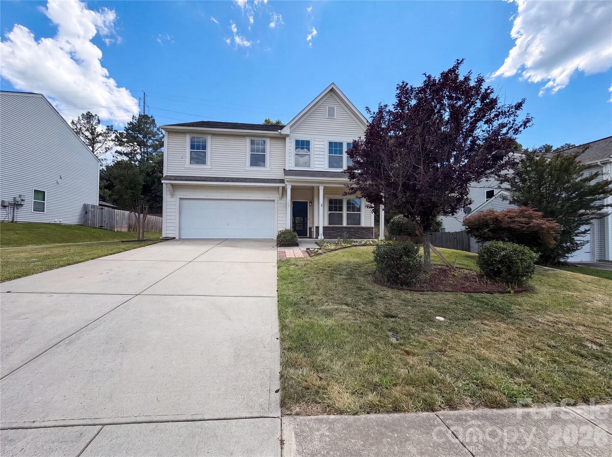 Welcome to 1288 Century Dr in desirable Clover! comfortable living space with an open floor plan, large loft, and a 2-car garage. The kitchen features stainless steel appliances, a center island, and ample cabinet space. The oversized primary suite includes a large walk-in closet and private bath. Enjoy outdoor living with a screened porch, covered patio, fire pit, pergola near schools, shopping, dining, and all that Clover has to offer. Move-in ready and a must-see!