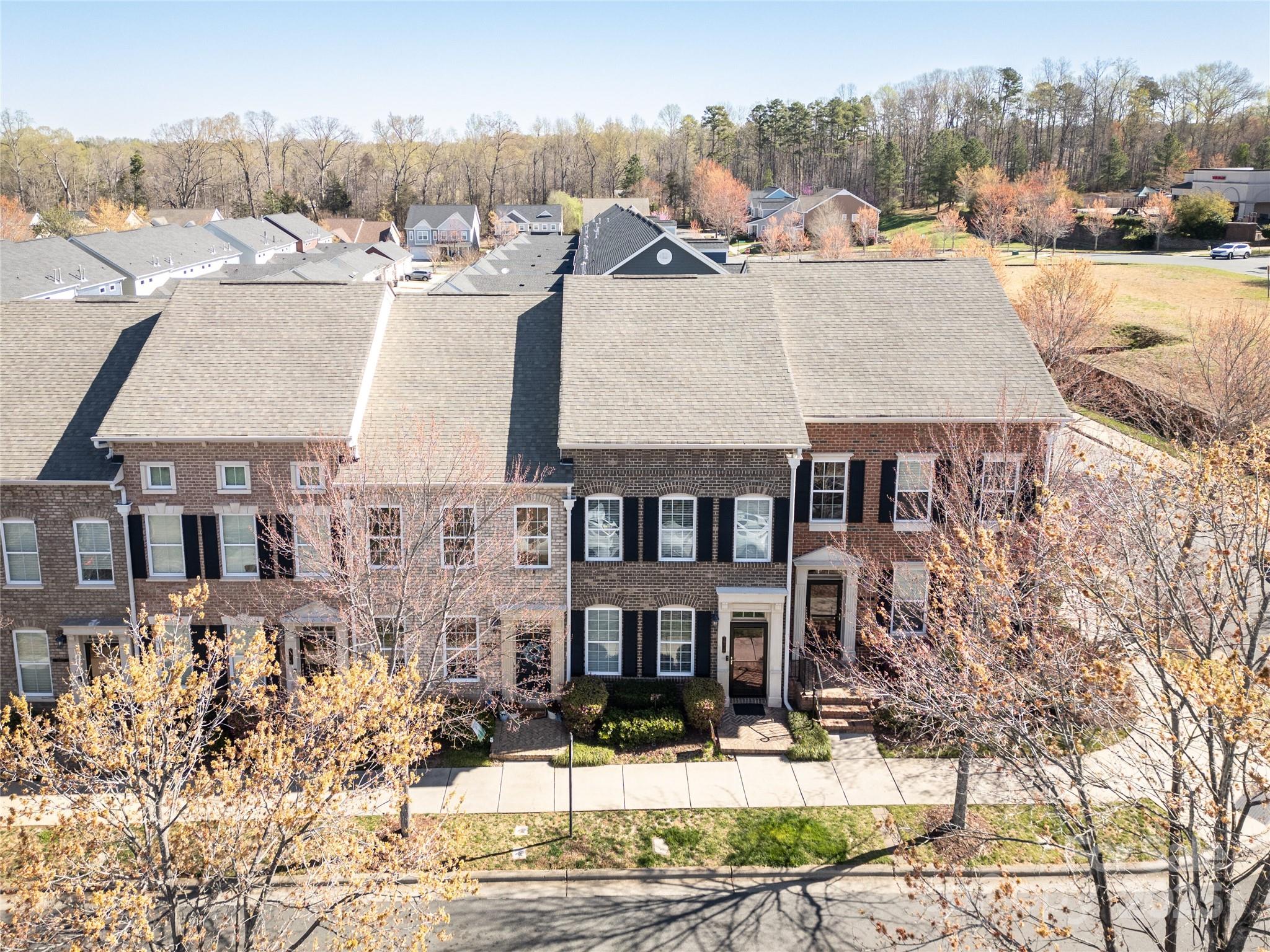 Very Distinctive full brick two-story townhome in sought after Brighton Park. 2 bedrooms, 2.5 baths and 1 car garage. The main floor features a kitchen with stain steel appliances, granite countertops and breakfast bar, dining area, great room, half a bathroom, a closet and a one-car garage. Second floor has two bedrooms, full baths and a laundry. This inviting home features a courtyard patio, ensuring comfort and functionality for all residents. The property comes complete with a washer, dryer, and refrigerator, making it an excellent choice for a hassle-free move with an acceptable offer.
Noteworthy updates include a brand new HVAC system, replaced in December 2024, providing peace of mind and energy efficiency for years to come. Located in a quiet and peaceful area of Mint Hill, you're within walking distance to shopping, dining, and grocery options like Harris Teeter and Publix. Schedule a viewing today, thanks for showing it.