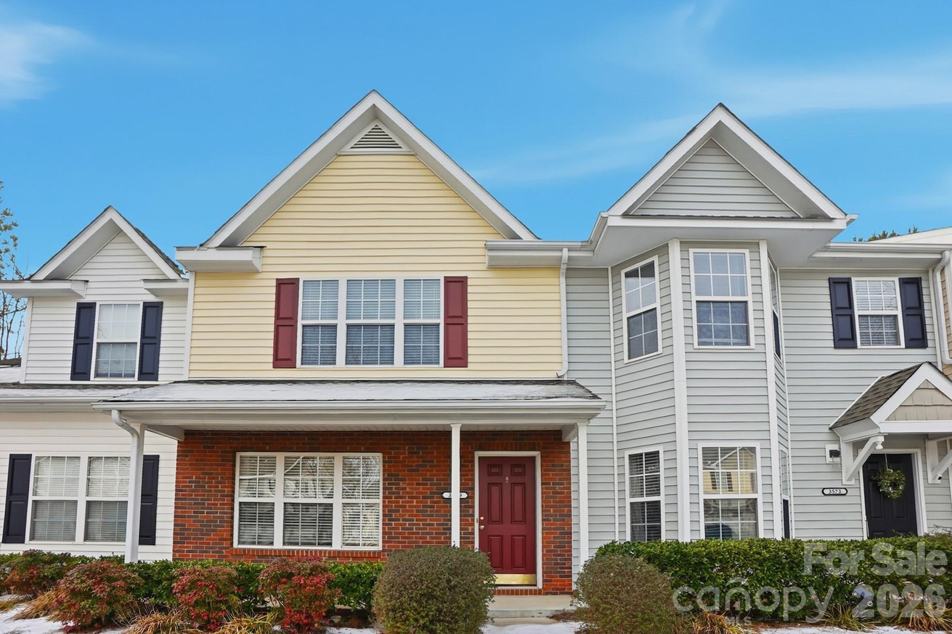 Move-in ready townhome in the desirable Townes of Berkshire community, offering the perfect blend of comfort and convenience. Step inside to an open-concept floor plan designed for modern living and easy entertaining. The main level features a welcoming Great Room, ideal for relaxing evenings, and a well-appointed kitchen with a center island that provides additional prep space and casual dining. Upstairs, the thoughtfully designed layout includes two spacious bedrooms, each with its own private ensuite bathroom. Enjoy outdoor living on the private back patio, complete with a storage shed and space for morning coffee or evening grilling. Residents also enjoy access to a community pool, offering a refreshing retreat during warmer months. Low-maintenance living in a fantastic location just minutes from I-485, UNCC, and the light rail.