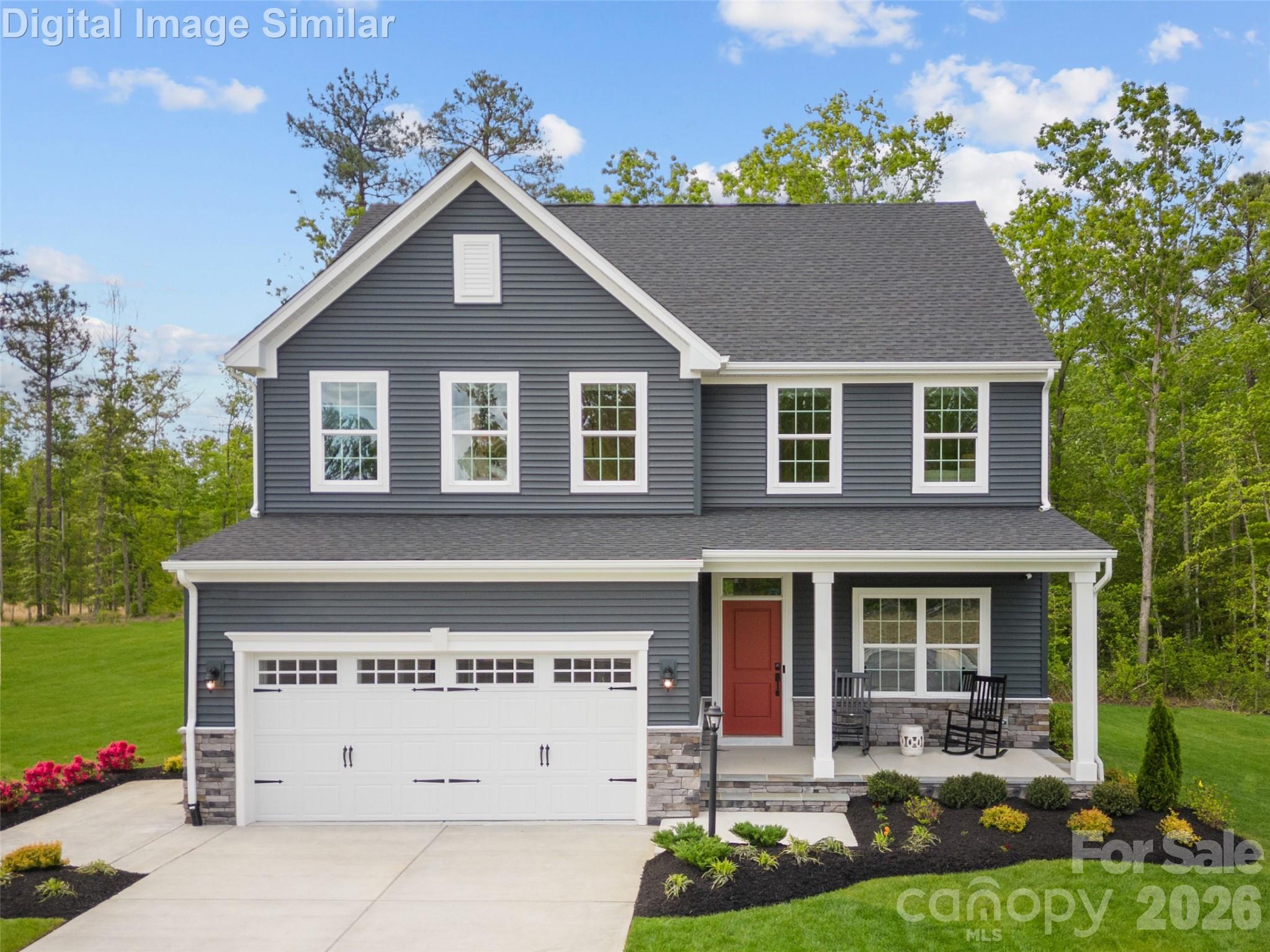 Welcome to the Columbia—where comfort meets charm and every day feels like home! This spacious, to-be-built beauty offers flexible living inside I-485, just minutes from I-77, schools, and Riverbend Village. The open-concept layout connects the heart-of-the-home kitchen—featuring quartz countertops, 42" cabinets, and stainless-steel appliances—to the cozy family room, perfect for movie nights or weekend brunches. Personalize your space with a wall oven for the baker in you, extra windows for sunshine lovers, or a fireplace for those chilly evenings. Need versatility? The flex space is ideal for a home office, meditation room, or creative studio. Upstairs, the owner’s suite is a true retreat with dual walk-in closets and a spa-inspired bath. Convert the 4th bedroom into a loft for play, study, or relaxation. Enjoy coffee on your extended front porch or unwind on the optional rear porch. Smart energy-efficient features, a builder warranty, and future community amenities like a pocket park and gathering space make this more than a home—it’s a lifestyle waiting to be lived! Primary residence or investment opportunity. Photos for illustration purposes.