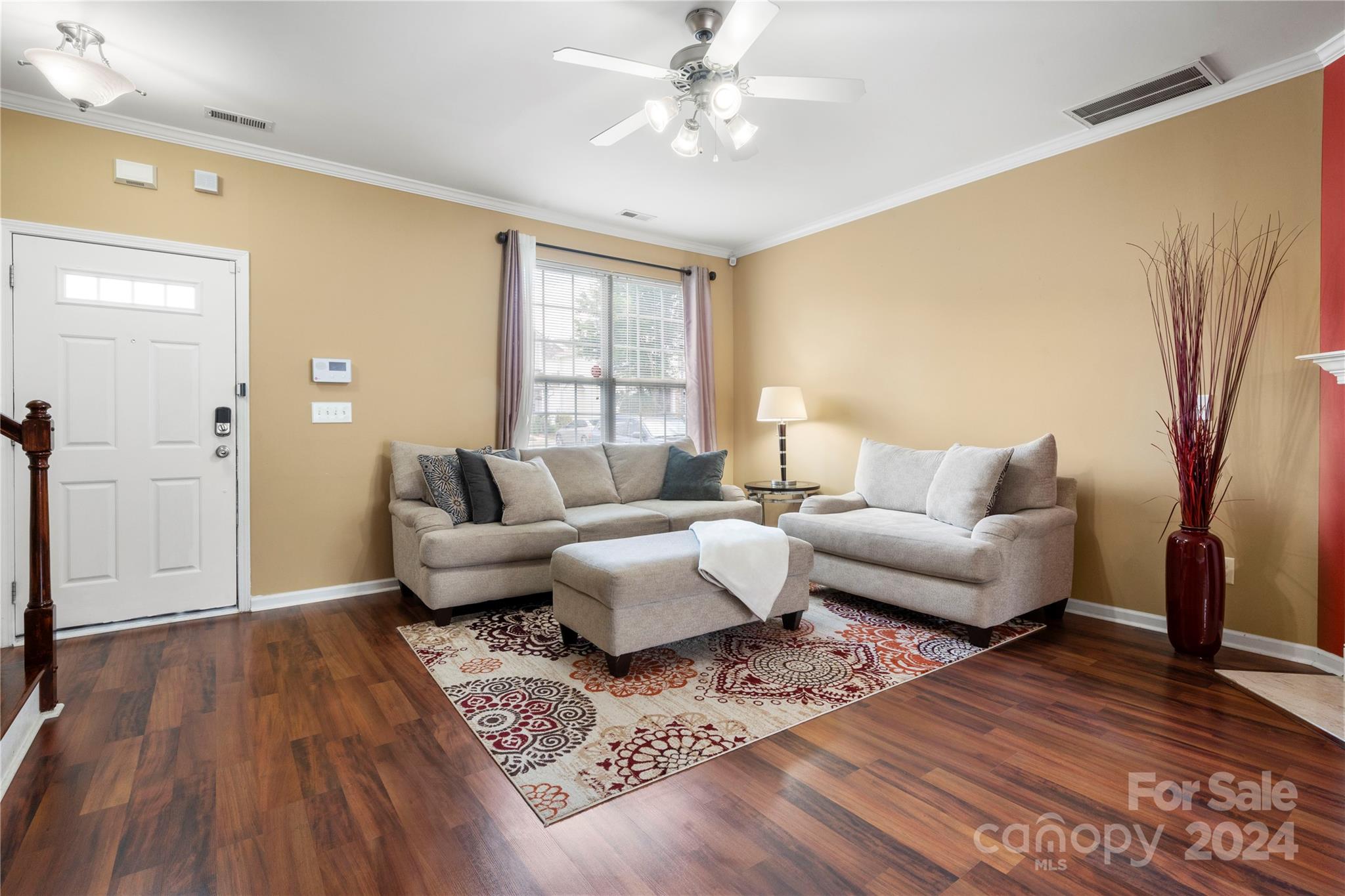Step inside this well-maintained townhome in Fort Mill! This home offers the best of both worlds: a peaceful residential setting with easy access to urban amenities (convenient to I-77, restaurants, grocery stores, shopping, Charlotte and the airport). Offering 3 spacious bedrooms, 2 full bathrooms, and a half bathroom downstairs perfect for guests. The primary bedroom features generous closet space and an en-suite bathroom for privacy and convenience. The kitchen is the heart of this home featuring custom cabinets with soft-close doors and drawers providing ample storage for all of your culinary needs. Enjoy the front porch that invites you to sit and take in the community or the large back patio great for entertaining or a peaceful evening. The low HOA fees include lawncare, a community pool, trash pick-up, and more!