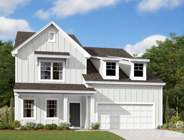 Welcome to the Blair in the highly sought after community of Annsborough Park! Walking in from the front covered porch you are greeted with a warm and inviting foyer. Just off the foyer is a formal dining room featuring a tray ceiling and 38" wainscotting. The home opens up to the family room, kitchen and breakfast area. The kitchen is equipped with stainless steel appliances, gas cooktop, exhaust hood, quartz countertops and a kitchen island. The family room is spacious and inviting with a gas fireplace, perfect for colder nights. You'll notice throughout the main living areas of this level is easily maintainable EVP flooring and 5" crown molding. Through the French door is a covered lanai with an extended patio, ideal for entertaining or enjoying a morning coffee. Finishing this level is a main level guest suite with a private bathroom that ensures your guest have the privacy and space they need. Upstairs you are greeted with a loft to add an additional living space. There are three additional bedrooms with two secondary shared bathrooms. The Owners suite is accented with a tray ceiling and 5" crown molding to enhance the elegance. The en-suite is fit for a spa, with a separate tiled deck garden tub and a tiled stadning shower. The dual vanity and private toilet area allows for maximum space and privacy for everyone to get ready in the mornings. Finally, the walk-in closet is spacious and is sure to be able to accomodate any size wardrobe and has access to the laundry room to help make laundry days go smoothly. Welcome to your new home!