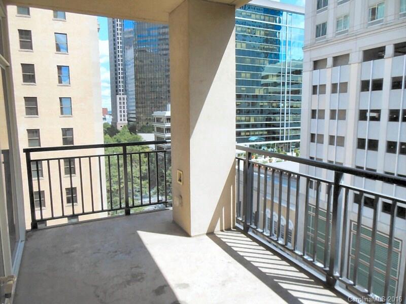 Be in the middle of uptown Charlotte. Incredible unit on the 8th floor. Great open floor plan with walls of windows everywhere! Lovely kitchen with stainless steel appliances, center island with breakfast bar and modern lighting throughout. Both bedrooms have their own baths. Nice laundry room in the unit with front load washer and dryer. Large patio/balcony to overlook the city. Building amenities such as pool, work out room, club house with pool table. prepare to be impressed.