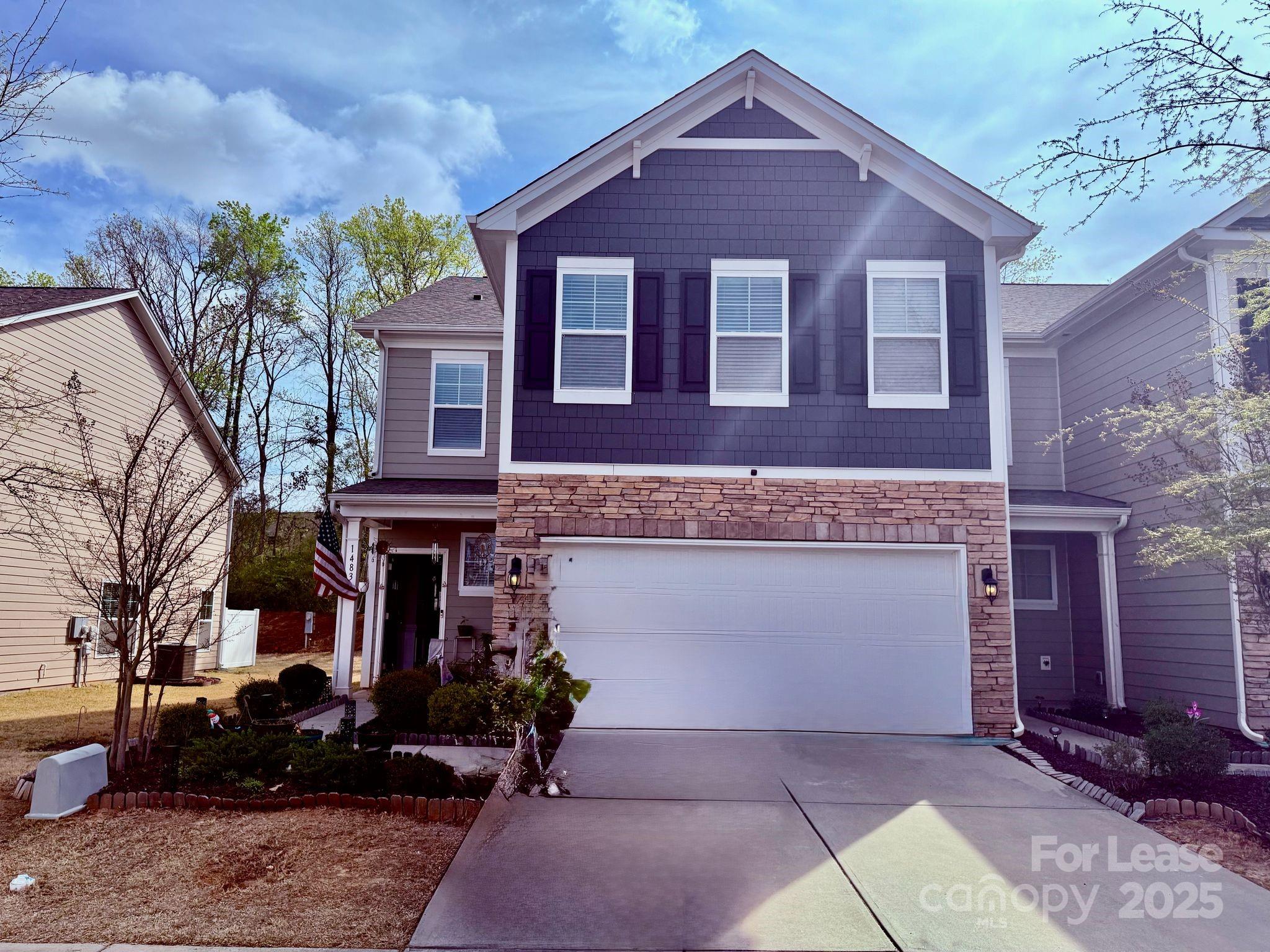 This stunning 4-bedroom, 3 bath home in the desirable Forest Grove neighborhood with easy convenience to everything Fort Mill has to offer. The kitchen boasts granite counteryop, an open floor plan, a gas range/oven, a pantry, an island with a breakfast bar, and tons of cabinet space. The home is filled with natural light and boasts an abundance of space with open living area featuring engineered hardwood floors. The main floor includes Guest Bedroom with full bath,  kitchen, living, dining area. Upper level have Primary, 2 secondary bedrooms, loft and laundry. Primary bath with garden tub and separate step-in shower, dual vanity. Washer/Dryer included. Community Pool and Playground. Pets Conditional.