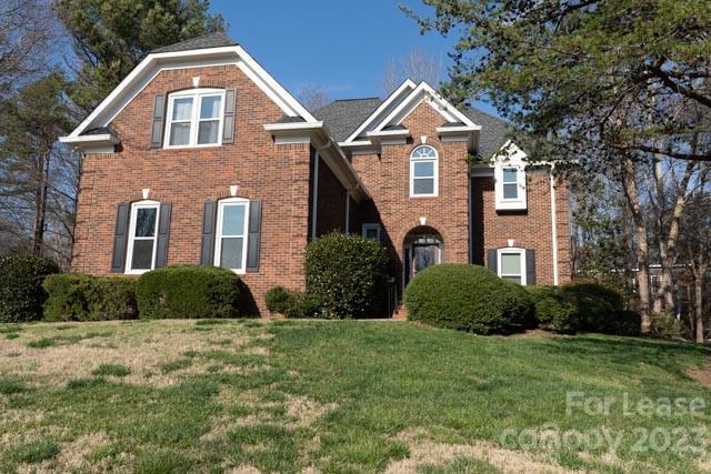 Beautiful full brick home nestled among tall trees! Recent updates include renovated kitchen (with stainless steel range hood and Wolf cook top) and master bathroom, new windows, fresh paint and nest thermostat on both floors. All hardwood floors on the main level, stairs and upstairs. 3 Car garage with storage. Great neighborhood amenities and top rated schools. Tesla charger installed in the garage. Very close to I-485, Waverly and Lifetime fitness. 
Yard maintenance is the owner's responsibility.