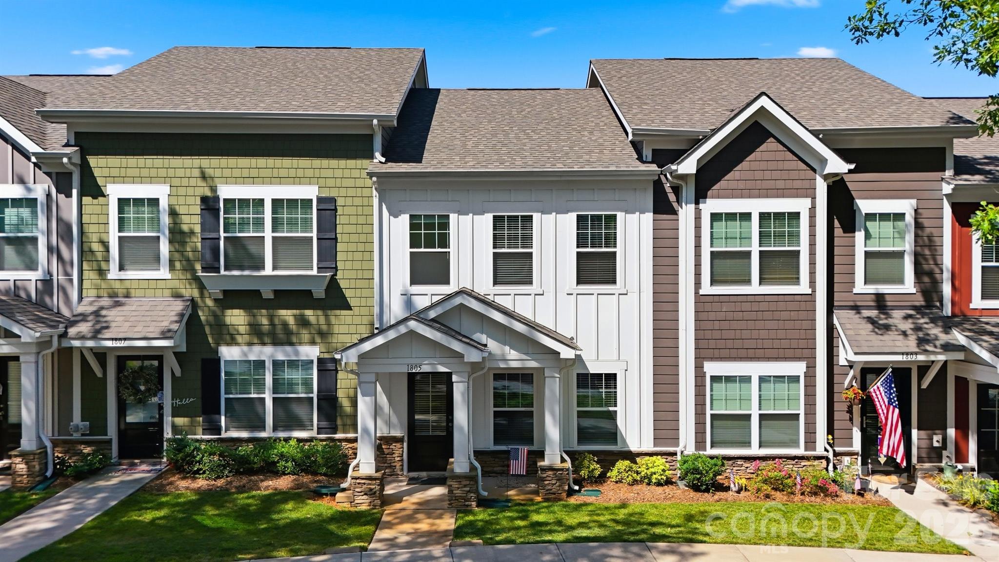 Welcome home to 1805 Edgewater Drive in the desirable Cline Village community! Built in 2023, this move-in ready townhome offers 3 bedrooms, 2.5 baths, and a bright, open floor plan with modern finishes throughout. The main-level primary suite features a spacious walk-in closet and walk-in shower, while the kitchen boasts a large center island, granite countertops, tile backsplash, soft-close cabinetry, stainless steel appliances (including the refrigerator), and a pantry closet.
Upstairs, you’ll find two additional bedrooms and a full bath, offering flexible space for guests, family, or a home office. Recent seller improvements, including fresh paint on the main level, add to this home’s move-in-ready appeal.
Enjoy outdoor living on the private concrete patio and the convenience of an attached one-car garage. Ideally located just minutes from Lake Hickory, Rock Barn Country Club & Spa, and approximately 10 minutes from downtown Hickory, this home offers the perfect blend of comfort, convenience, and low-maintenance living. Schedule your showing today!