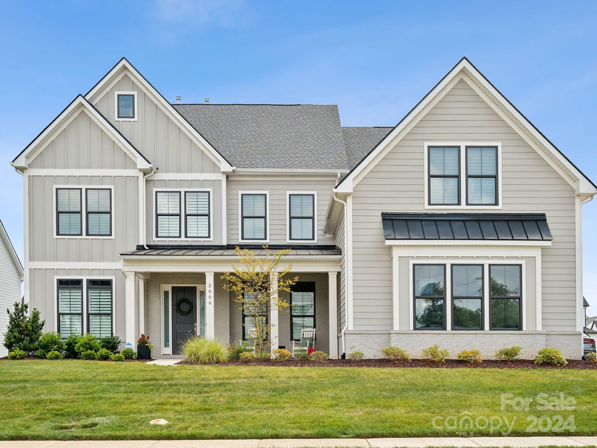 This home offers an unparalleled luxury experience in desirable Weddington, featuring a multigenerational suite on the main floor and numerous upgrades over the last year. The elegant interior boasts a 2-story living room with a Restoration Hardware chandelier, custom fireplace wall with built-ins, & Hunter Douglas window treatments. The gourmet kitchen features JennAir appliances, waterfall quartzite island, and roll-out shelves. The primary bedroom is a true retreat with motorized window treatments, coffee bar, double custom closets, and a luxurious bathroom. Exterior upgrades include a screened-in area with a motorized durable "tuff" screen, travertine and stone patio, and a Ring doorbell system with solar cameras. Additional features include a 3-car garage, tankless water heater, and 9x8 multi-slide doors. Weddington offers a serene suburban lifestyle with top-rated schools and beautiful parks. Enjoy the perfect blend of luxury and convenience. Schedule a showing today!