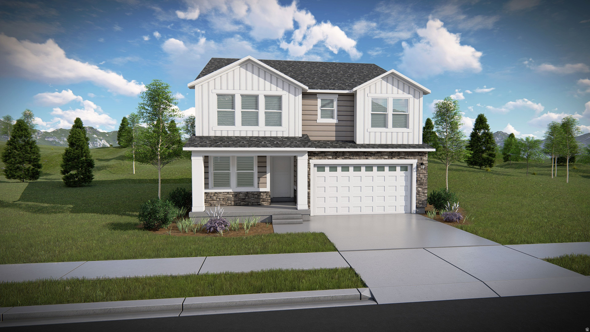 Welcome to your brand-new single-family home at River Point - where modern design meets comfort and functionality. With an open-concept layout perfect for everyday living and entertaining, this thoughtfully designed space offers both style and convenience. Enjoy the privacy of your own home while staying close to everything Lehi has to offer. As part of this vibrant new community, you'll love amenities like a clubhouse with a gym, a spacious pool, and a playground. Reach out today to learn more or schedule your visit! (NATHAN LOT 506)