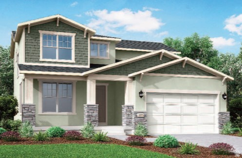 This stunning 2,050 Craftsman-style home offers timeless design paired with modern finishes and thoughtful upgrades throughout. The kitchen shines with quartz countertops, stainless steel gas appliances, and beautiful white laminate cabinetry, flowing seamlessly into living spaces finished with durable laminate hardwood, vinyl tile, and plush carpet. Large Craftsman base and casing, striking two-tone paint, metal stair railing, matte black hardware, and can lighting add distinctive character and style. Retreat to the grand bathroom featuring elegant cultured marble surrounds for a spa-like feel. Energy-efficient options and a tankless water heater provide year-round comfort and savings. Complete with a spacious 3-car garage with keypad entry and exit door, plus convenient Christmas light outlets, this home blends craftsmanship, function, and modern appeal.