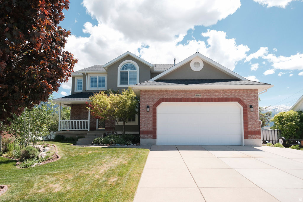 Beautiful fully finished 2-story home in desirable South Weber with no backyard neighbors and stunning mountain views. Meticulously maintained and clearly loved, this home offers the perfect blend of comfort and functionality. The open kitchen, dining, and family room create an ideal space for everyday living and entertaining, featuring granite countertops, a farmhouse sink, and abundant storage. Step outside to a beautifully landscaped backyard complete with a covered deck and charming shed-perfect for relaxing or hosting gatherings. The spacious layout includes 4 bedrooms and 4 bathrooms, highlighted by an oversized master suite. Additional features include a large concrete RV pad with full-gate access to the backyard, solar panels for energy efficiency, and major updates completed in 2020, including a new roof and furnace, garage will fit a full size king cab truck, conveniently located with quick access to Riverdale and South Ogden while being tucked out of the wind belt.  This is a home you don't want to miss!