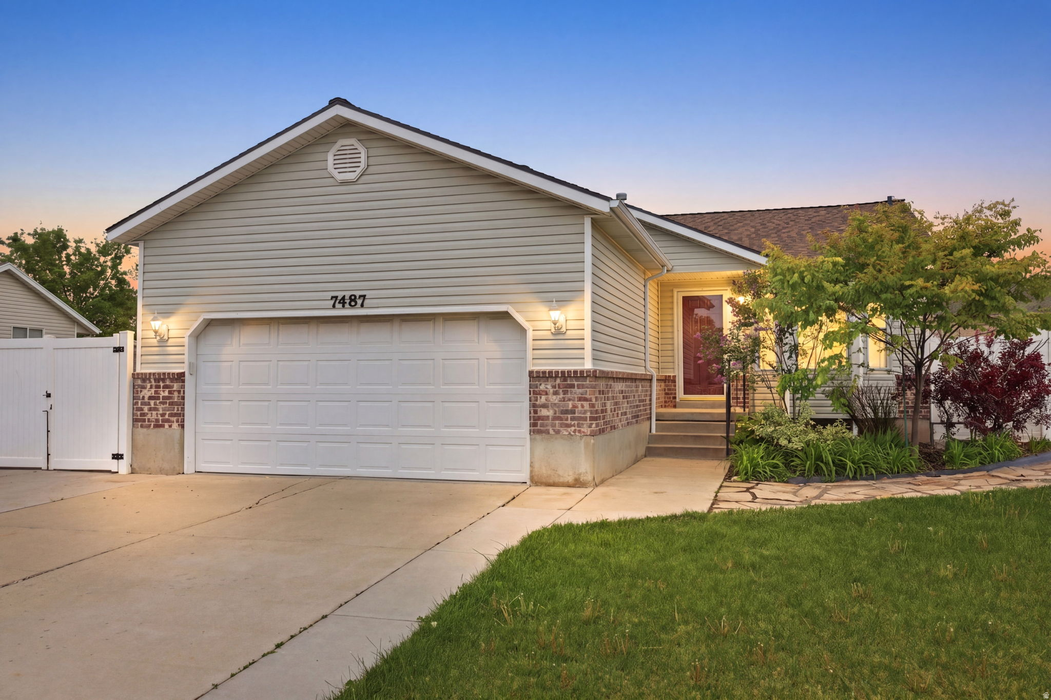 MULTIPLE OFFERS RECEIVED HIGHEST AND BEST OFFERS WILL BE REVIEWED BY 5/11/2026 12PM. Updated rambler with a fully finished basement and a spacious, well-prepared yard in a quiet Magna neighborhood. The main level features durable LVP flooring, fresh paint throughout, and an open layout with great natural light, while the bedrooms and basement offer brand new, high-quality carpet for added comfort. Downstairs provides additional living space ideal for a second family room, guests, or a home office. Major improvements include a brand new HVAC system as well as a newer water heater and a manufactured certified installed roof with a 50-year warranty, giving buyers confidence in the home's most important systems. Fiber internet available for fast connection. Ready for a fireplace to be installed in the basement with a gas line and a vent already installed. Fruit trees are as follows, 3 apple trees (2-Honey Crisp, 1-Gala), Plum and Apricot.  The yard has been refreshed with new landscaping, a rebuilt firepit, and a fully automated sprinkler system with backflow preventer. Additional exterior features include a gas line ready for an outdoor grill and conduit with electrical wire already in place for a future shop or greenhouse. The garage has been upgraded with added circuits and outlets, including a dedicated plug for a refrigerator or freezer. This home offers a clean, move-in ready feel with key system upgrades already in place, while still allowing room to personalize over time.  Square footage figures are provided as a courtesy estimate only and were obtained from the previous MLS .  Buyer is advised to obtain an independent measurement.