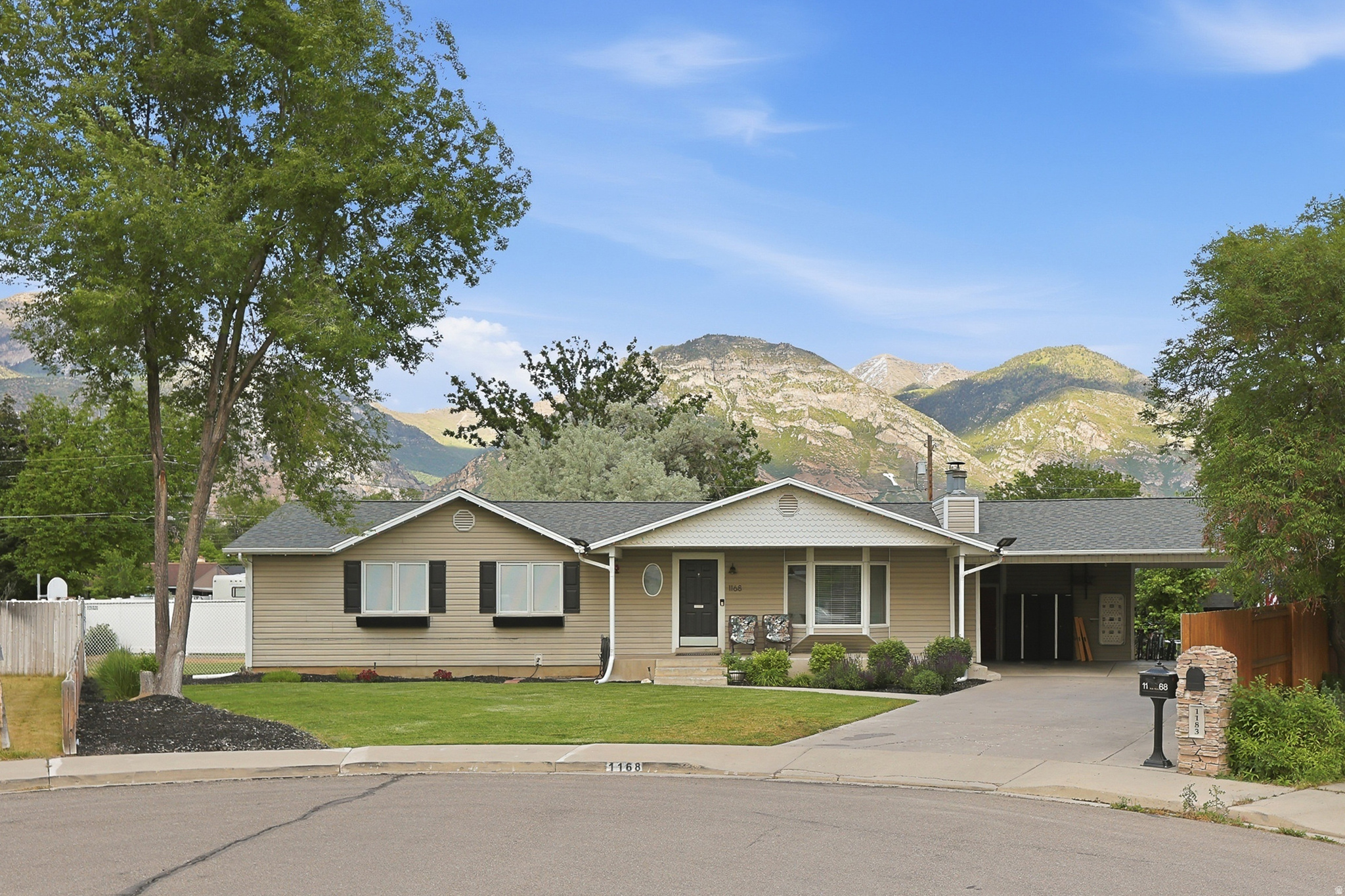 This gorgeous home in Grandview Hill, tucked away in a quiet and peaceful cul-de-sac is truly move-in ready. It is located near BYU and UVU and many other conveniences and amenities. Major updates have already been taken care of, including a brand-new roof and newer carpet. The kitchen comes complete with all appliances included, plus the washer and dryer, making your move that much easier. The spacious primary suite features a huge walk-in closet, laundry hookups, and a walk-in shower. Outside, enjoy the curb appeal, a fully fenced backyard, tons of parking, and plenty of room for trailers, toys, or an RV. This home offers the updates, space, location, and convenience buyers are looking for. Schedule your private showing today! Square footage figures are provided as a courtesy estimate only and were obtained from county records. Buyer is advised to obtain an independent measurement.
