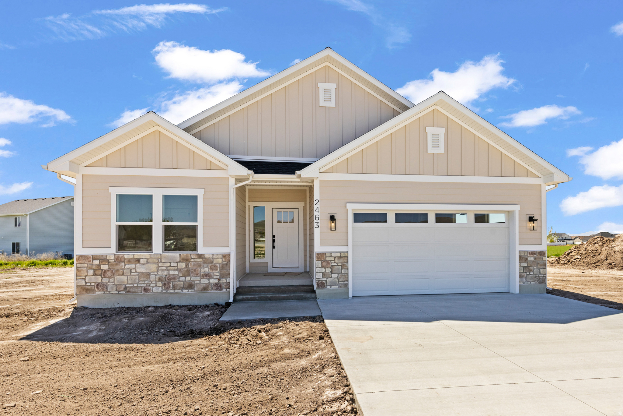 ***Ask about our incentive program to use towards closing costs, a rate buy down, landscaping, or... Let's get creative!*** Discover this beautiful new construction home in Tremonton, perfectly situated in a quiet, welcoming neighborhood while still offering convenient access to the freeway for an easy commute. Enjoy being just minutes from everyday amenities, including grocery shopping, dining, a nearby park, and a golf course.  Inside, the home features high-quality finishes and a thoughtfully designed open concept. You'll love the custom cabinetry, quartz countertops, detailed custom trim work, and stunning ceiling-height tile that adds a touch of luxury to the space. Every detail has been carefully selected to create a modern yet comfortable living environment.  Step outside the back door to a spacious covered patio-perfect for relaxing evenings, entertaining guests, or enjoying the peaceful surroundings.  This home offers the ideal combination of style, comfort, and convenience in a desirable location. Don't miss the opportunity to make it yours!    Square footage figures are provided as a courtesy estimate only and were obtained from the building plans.  Buyer is advised to obtain an independent measurement.