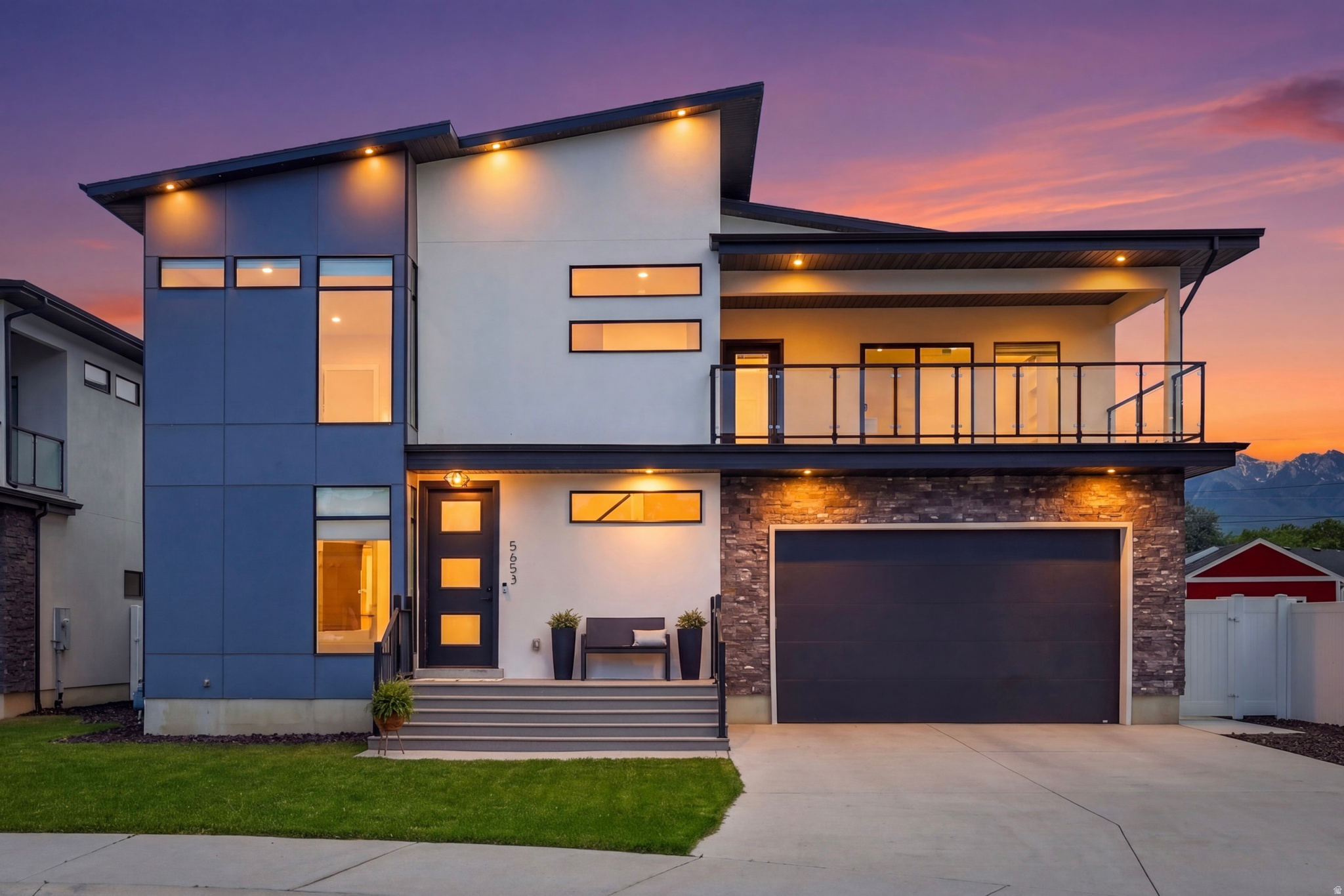 Experience elevated living in this nearly new Modern home, with mountain views and nestled on a cul-de-sac in the highly desirable Murray / Millcreek area. Boasting 6 spacious bedrooms, 5 bathrooms, an oversized loft / family room, a massive west facing balcony, a main floor designated office space and a finished basement with 2nd kitchen for an internal ADU / apartment for guests or an income generating space. All appliances are negotiable. The home is centrally located, minutes from the main Intermountain Hospital Campus, Fashion Place Mall and eateries, and under 15 minutes to the canyons and mountains for your favorite outdoor adventure.