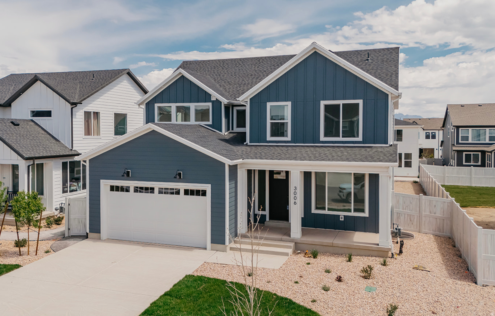 The Keystone is a stunning two-story home with over 3,500 sq. ft. of space, offering both grandeur and comfort. It features a study/office at the entrance, leading into an open-concept kitchen and living room with a wall of windows and a large patio. The main floor also includes a mudroom and spacious pantry. Upstairs, a loft separates the primary suite from the other two bedrooms. The primary suite serves as a peaceful retreat with a luxurious bathroom and walk-in closet, while the other bedrooms share a full bathroom. Natural light fills the home, creating a calm and refined atmosphere. Amenities include: Lighted Basketball and Pickleball Courts, An Artificial turf multi sport field including soccer lacrosse and football and a full time Activities Director.