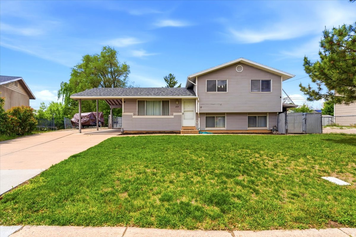 Fully remodeled and move-in ready Layton home! This 4 bed, 2 bath split-level sits on a quiet street and has been extensively updated with fresh paint, new carpet, and a beautifully remodeled kitchen featuring new cabinets and countertops. Big-ticket items are already done with a new roof installed in 2024, updated main breaker panel, newer water heater, and an energy-efficient 96% furnace. Clean, well-maintained, and ready for its next owner. Great location close to schools, shopping, parks, and easy commuter access. Homes this updated and turnkey in Layton don't last long!  Square footage figures are provided as a courtesy estimate only and were obtained from MLS.  Buyer is advised to obtain an independent measurement.