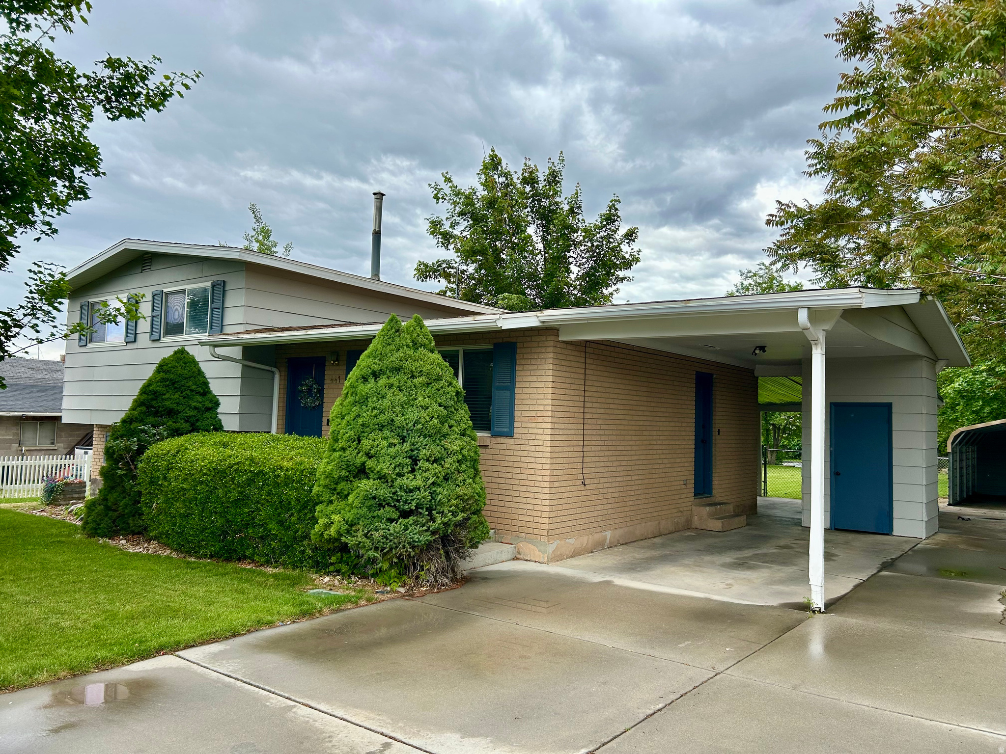 Come home today!! Welcome to a well maintained home with a huge yard!  Great location ,with city park, city pool, trials, and Payson canyon all close by.   A big yard that features dug in trampoline, mature tress, sprinkler system, garden area and extra covered parking!   Plenty of shade and plenty of room to run and play!  Inside this home you will find this four bedroom, two bathroom home is well cared for.  An updated kitchen, new water heater, fresh paint, and tons of storage.  This home is ready for its next owners, truly move in ready!    Square footage figures are provided as a courtesy estimate only and were obtained from Utah County records .  Buyer is advised to obtain an independent measurement.