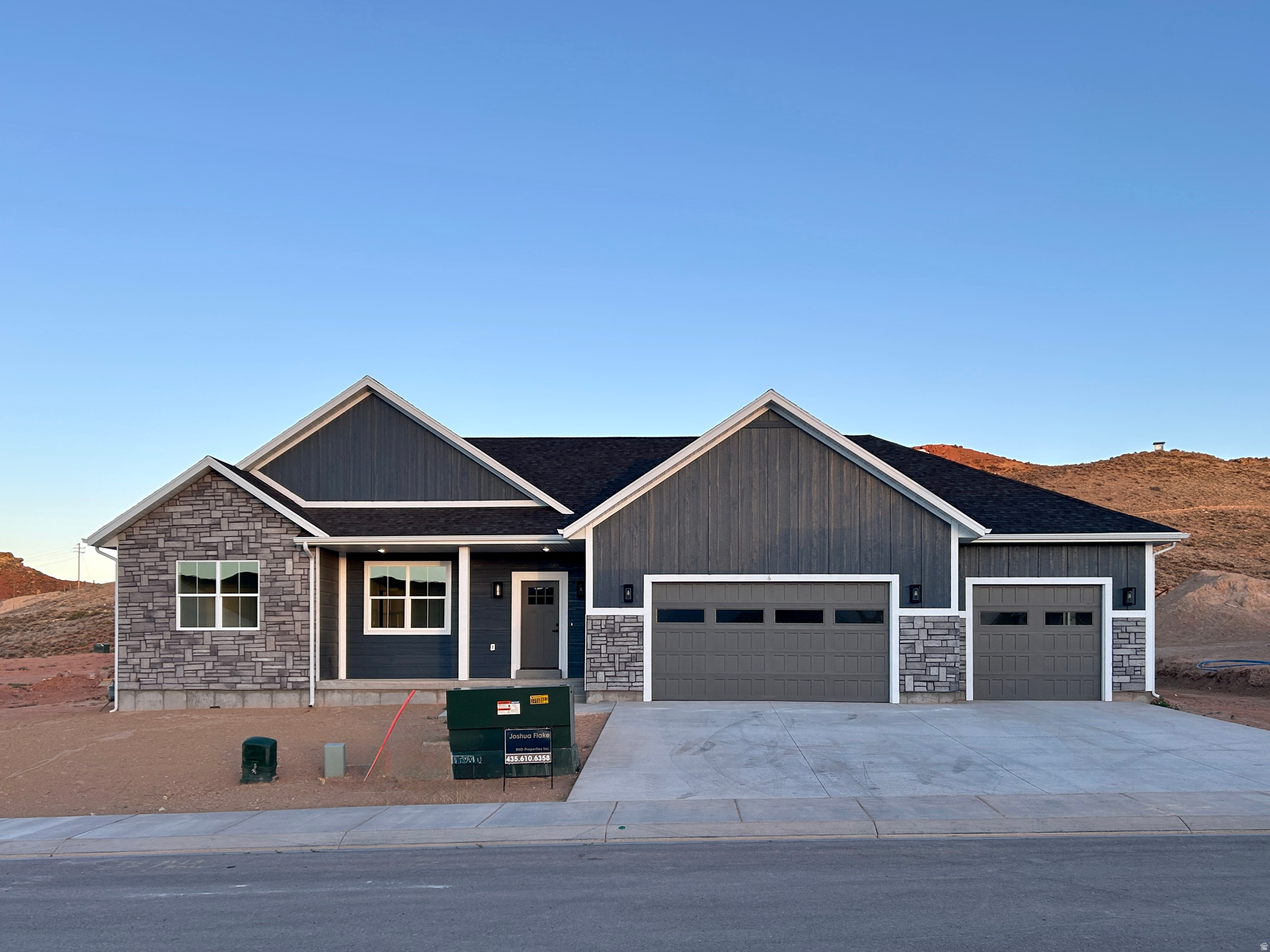 Don't miss another JL Construction home! All of our builds come with a comprehensive one year builders warranty! This spacious home is located in a the nice, quiet subdivision Rocky Point Estates on the west side of Gunnison. This home is built with quality finishes including quartz countertops, Moen plumbing fixtures, and a nice deep tub in Master suite. You will love the user friendly layout of this home. The massive garage can fit 3 cars with lots of room to spare. It has a covered patio out back for your barbeques. The Basement has 9ft ceilings and so much space to finish how you want it. Cold storage under the porch! We include tankless on-demand water heater and a water softener installed in all of our builds. This home is move in ready! Don't wait! Schedule a showing today!