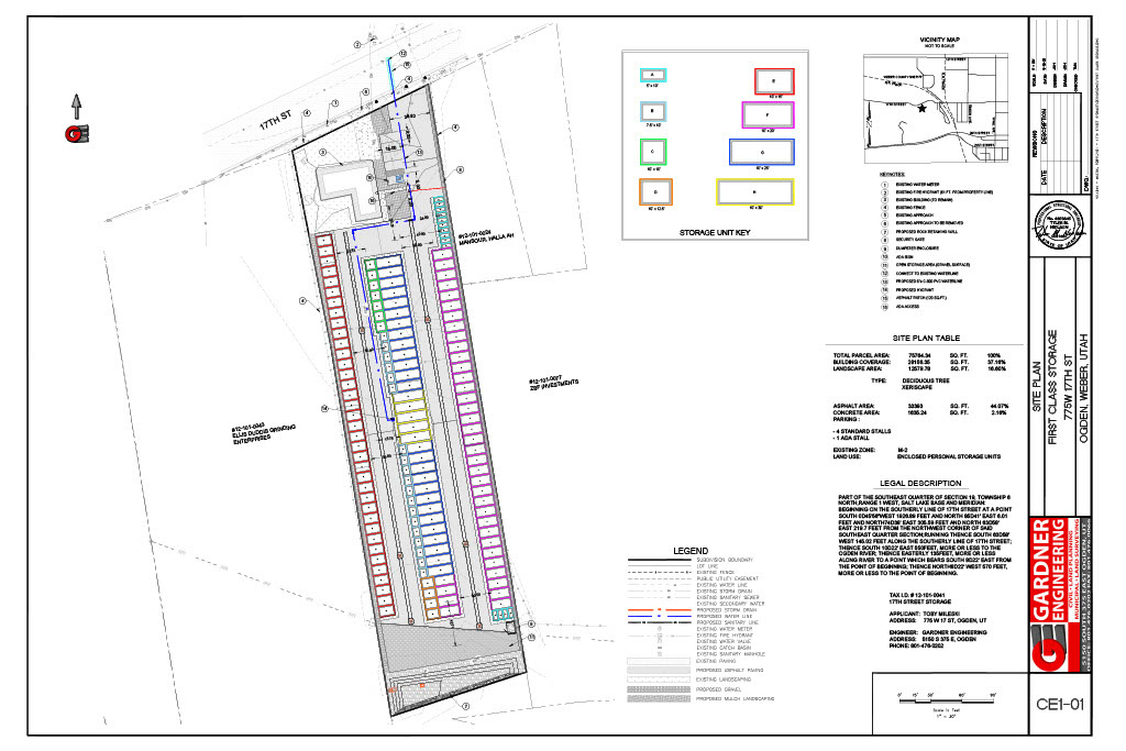 Development opportunity, 151 units with a 3 bedroom 1 bath house, and separate private office area for record keeping and computer storage.  Total investment will be around $2,000,000 (that includes both property and build out of about $700,000)  All plans and engineering have been done and wrapping up the submittal process with the City.  Total Gross income is calculated at $17,140 a month including the units and the SFR.  This is designed to be self serve with a kiosk so no employees will be required on a daily basis.