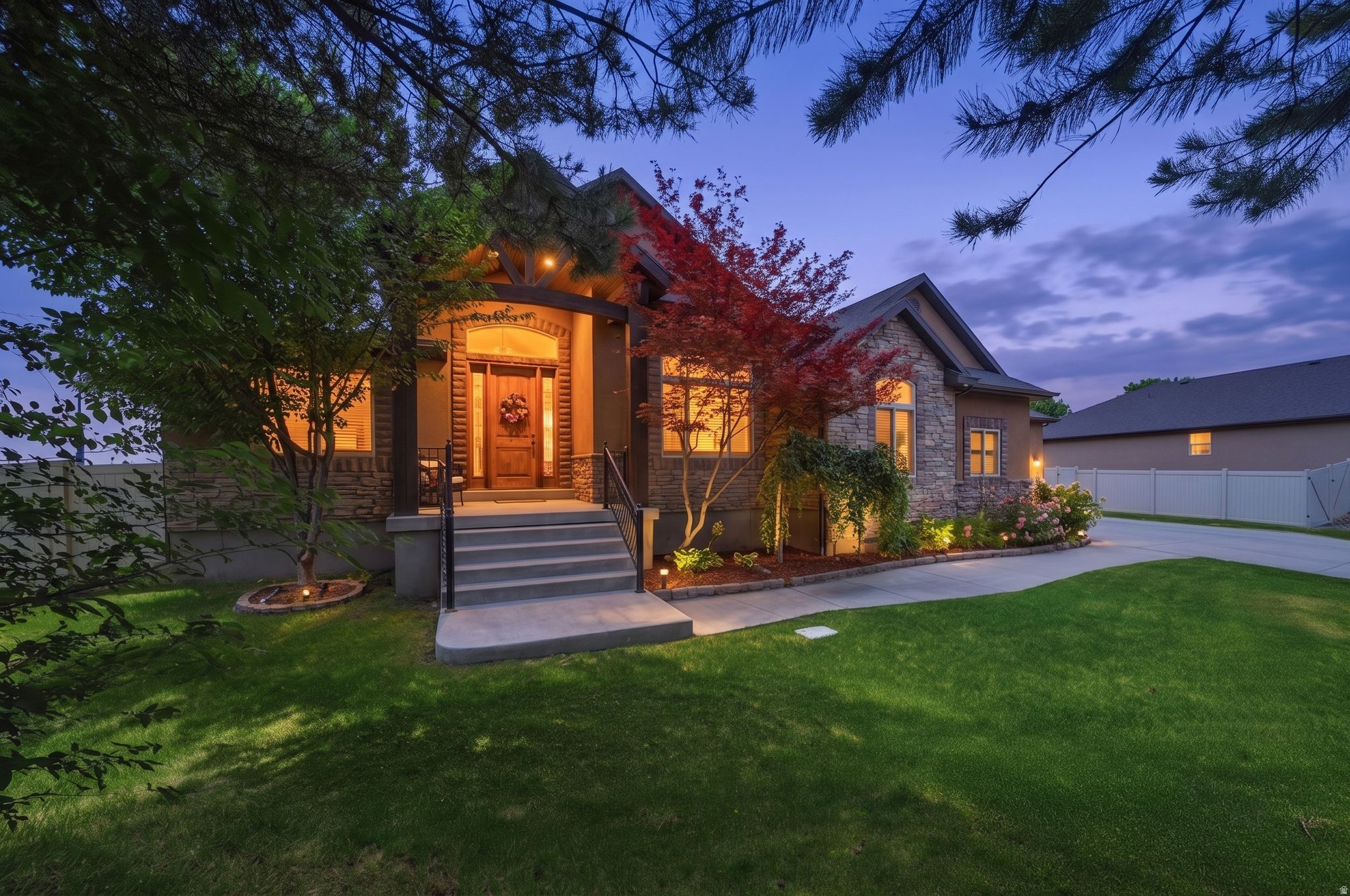 Welcome home to this stunning, custom-built ranch rambler nestled in South Jordan's highly coveted Lucas Dell neighborhood! Boasting 3 bedrooms, 2 bathrooms, and an impressive 3-car garage with an extra-large driveway (bring the toys!), this beauty perfectly blends main-floor luxury with room to grow. Step past the charming covered front porch and into an expansive, light-filled layout sprawling across 4,559 total square feet. Cozy up by the stunning fireplace in the main living room, or retreat to the ultimate primary suite. There, you'll find a double-sided fireplace that warms the bedroom and flips through to the bathroom, allowing you to enjoy the fire while soaking in the extra-large bathtub. Talk about a spa day at home! Why you'll love it: The Space: 3 bedrooms, 2 bathrooms, a 3-car garage, and parking galore on the oversized driveway. The Potential: A whopping 2,301 sq. ft. unfinished basement. Think golf simulator, guest suite, or the ultimate home theater. The Lot: Situated on a prime .29-acre lot with a fully fenced backyard ready for summer BBQs, pup playdates, or peaceful morning coffees on your porch. Why settle for ordinary when you can have a custom home with this much luxury and space? Schedule your tour today! *The buyer is advised to obtain an independent measurement. If the square footage or acreage of the property or improvements is of material concern to the buyer, the buyer is responsible for verifying the square footage/acreage measurements and improvements to the buyer's satisfaction.