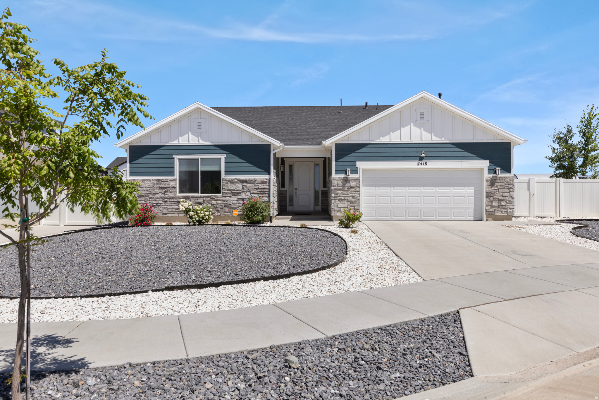 Experience the ease of true single-level living in this beautifully maintained patio home located in one of Syracuse's most desirable communities. Featuring 3 bedrooms, 3 bathrooms, and nearly 2,000 square feet, this home offers an open-concept layout with quartz countertops, an oversized island, gray shaker cabinetry, stainless steel appliances, upgraded pantry storage, and luxury vinyl plank flooring. The spacious primary suite includes a walk-in closet, dual vanities, soaking tub, and separate shower. Enjoy a fully fenced, professionally xeriscaped yard, oversized mudroom with built-ins, and attached 2-car garage. Community amenities include a pool, pickleball courts, playgrounds, and walking paths. Conveniently located near schools, shopping, dining, and Syracuse's rapidly expanding commercial corridor, including the new Costco currently under construction.