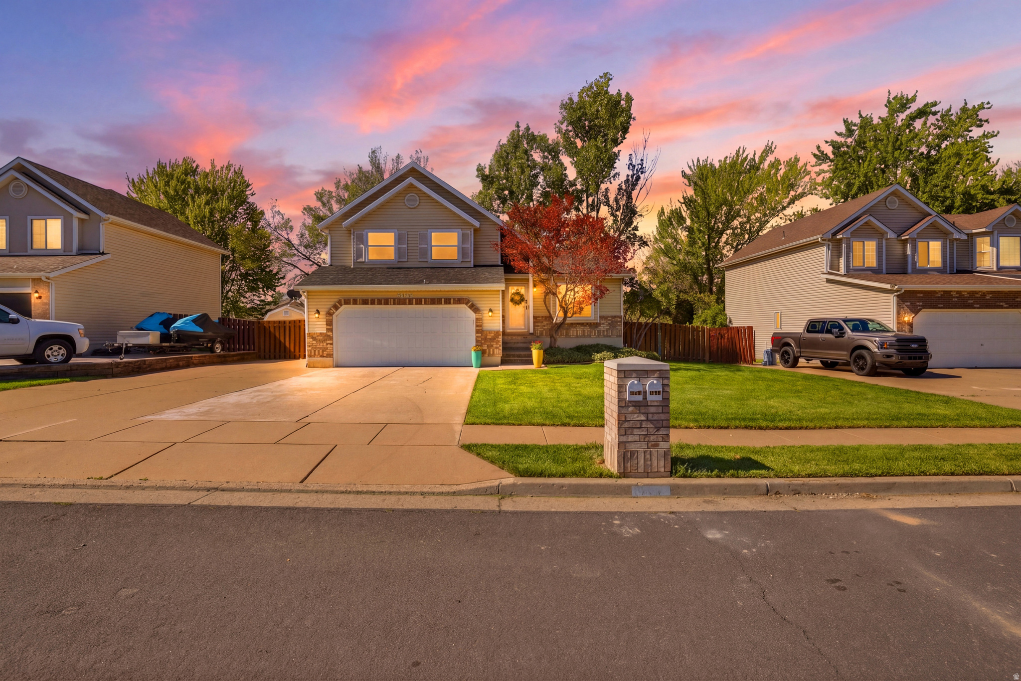 You'll love this beautifully updated home on a quiet street in East Layton! Featuring 4 bedrooms, 3 bathrooms, RV parking, tons of storage, plus mountain views, this home offers exceptional indoor and outdoor living. The fully landscaped backyard is a true highlight with custom pavers, perennial flowers, and a one-of-a-kind screened-in porch perfect for enjoying summer evenings bug-free.  Inside, you'll love the custom stained glass windows, window seating, and whole-house sound system. Major updates include a new roof (2022), new windows (2021), refreshed kitchen, upgraded upstairs bathrooms, newer appliances, new garage door/opener, and new water heater. This move-in ready home is one you won't want to miss!