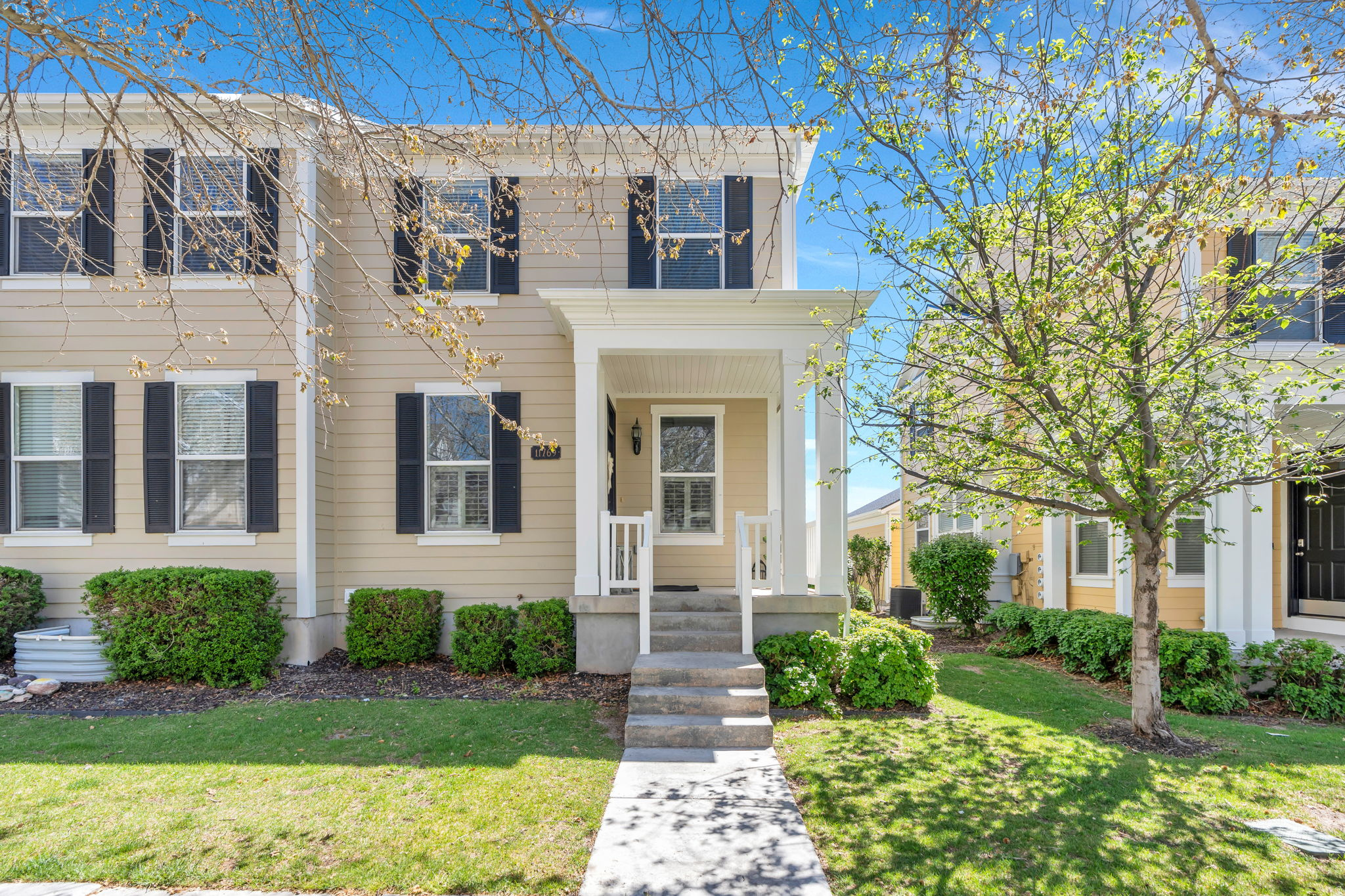 If you've been looking for more than just a home...this is it. In Daybreak, life feels different. It's morning walks by the lake, bike rides at sunset, kids playing in the park, and weekends spent enjoying pools, gyms, and community events...all included. Step inside to an open, welcoming space with brand-new carpet and thoughtful upgrades like plantation shutters. Upstairs, you'll find a peaceful primary suite with its own bathroom, plus two additional bedrooms. Downstairs offers a private retreat with a full secondary suite...ideal for guests, multi-generational living, or added flexibility. With a two-car garage, a beautiful low-maintenance patio, and a location that puts everything within reach, this home makes it easy to settle in and truly enjoy where you live.
