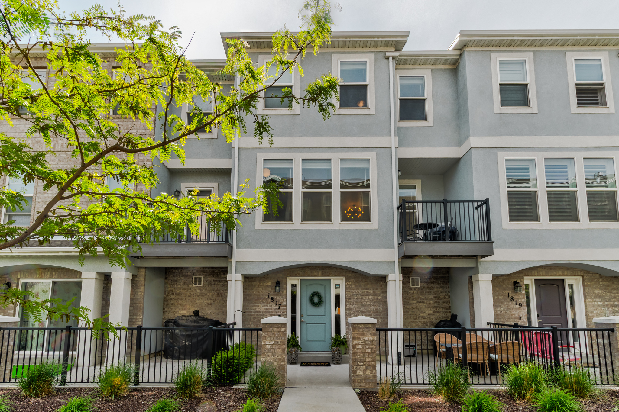 Check out this amazing townhome in the heart of Riverton with all of the upgrades! This home is in a convenient location close to freeway access, grocery shopping, restaurants and more! The home features a beautiful open floor plan with tall windows for natural light. The kitchen has stainless steel appliances, granite countertops, gas range, and a large pantry. The primary suite has a large ensuite bathroom with a dual sink vanity, large walk-in shower, and walk-in closet. This home is one of a kind in the community as it has no backdoor neighbors! Enjoy the views of the mountains or the open grass field right behind your home!