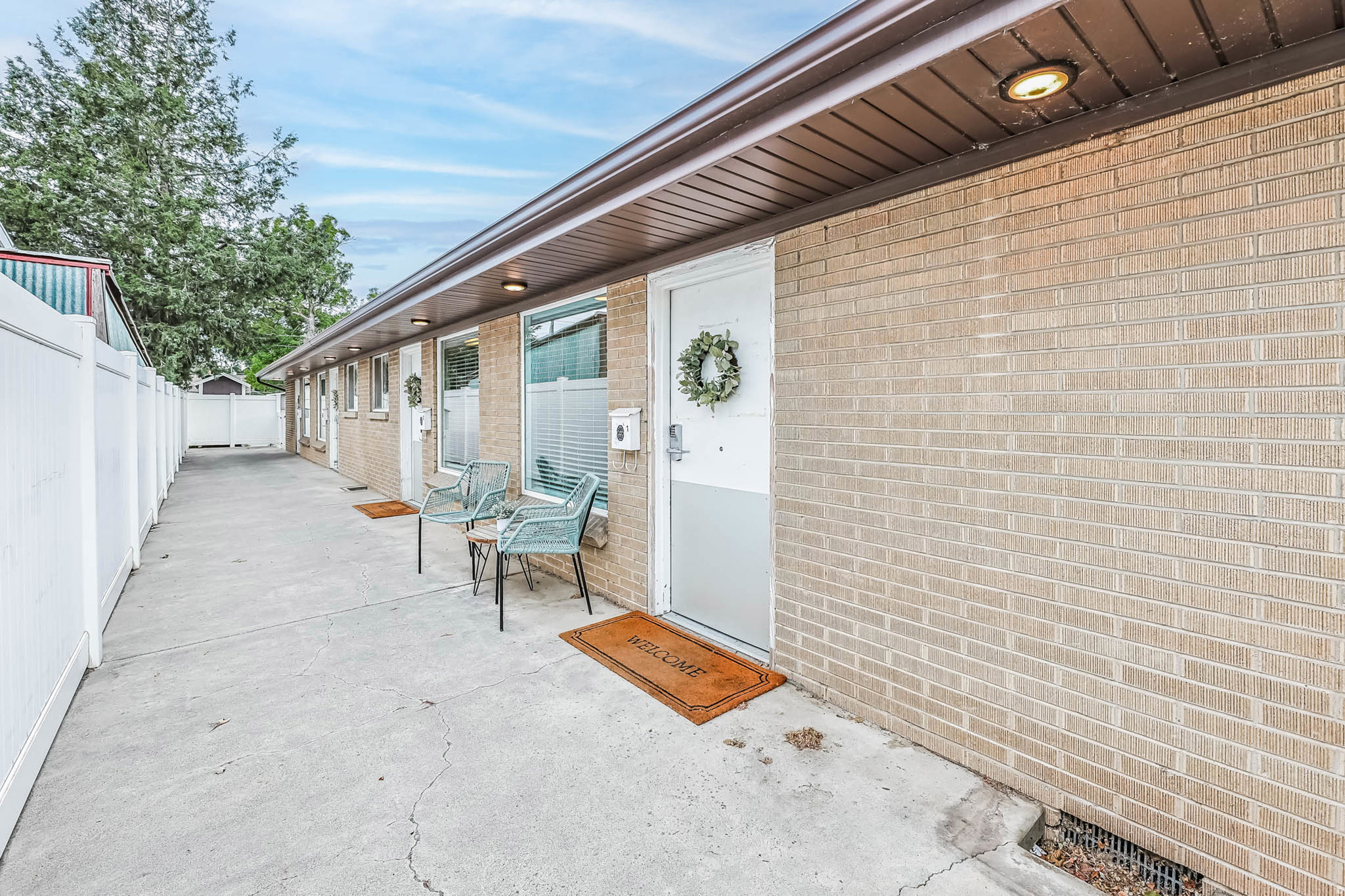 7.3% CAP RATE! WE CAN NOW SHOW UNIT #2 FOR THIS PROPERTY! $5,600/month or $67,200/year gross rent! PLEASE SEE ATTACHED P&L & VIRTUAL TOUR VIDEO. Turnkey fourplex with no vacancy in the heart of South Salt Lake. Solid brick, side by side units fully updated with modern kitchens w/stainless steel appliances, updated bathrooms, durable flooring, and in unit laundry with front loading washer/dryer included. Each unit features 2 efficient ductless mini split heat pump systems for year round heating and cooling. EXTENSIVE UPDATES INCLUDE: roof, windows, kitchens, baths, countertops, tile, plumbing, electrical, water heaters, asphalt driveway, concrete patios, and appliances, plus a beautiful white vinyl fence in excellent condition for added privacy and curb appeal. Thoughtfully renovated with accessibility in mind, including ADA-friendly bathroom/kitchen/laundry layouts, single-level living + no step entry. Tenants enjoy off street parking, private locking storage sheds, and additional street parking. Strong rental history with no missed payments and additional upside through optional storage, parking, or pet rent. Prime location near downtown, freeways, TRAX, SLCC, and the University of Utah, tucked into a quiet residential pocket surrounded by well kept single family homes. Clean, low maintenance, and easy to manage investment with immediate cash flow. NO SIGN ON PROPERTY.