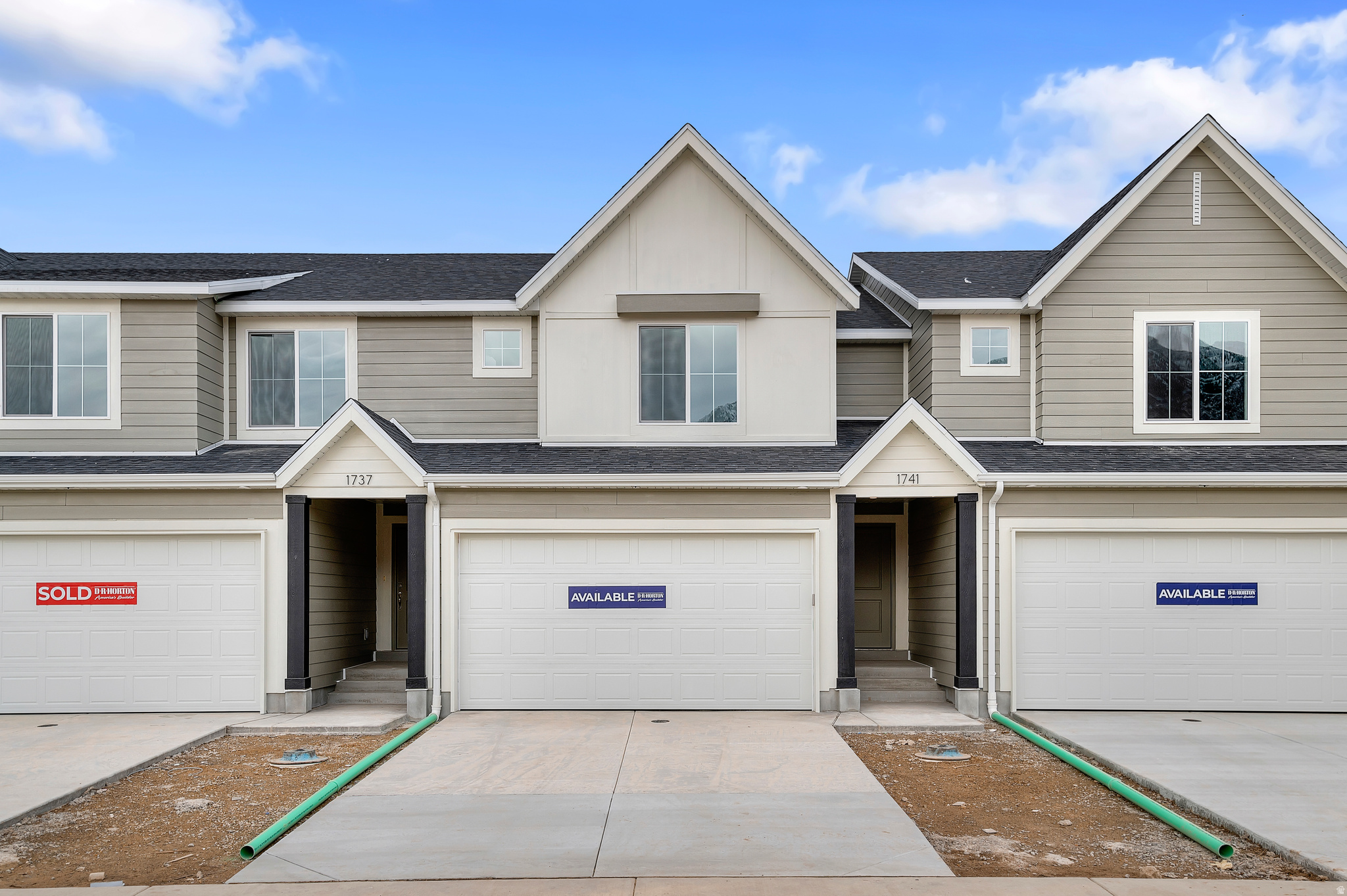 $4k towards closing costs when you use DHI Mortgage. The MILLBROOK townhome with 2-car garage, Open living on the main floor with a half bath. Quartz kitchen and bathroom countertops, laminate flooring, cabinets, pantry, coat closet, and additional unfinished basement for storage. The second floor has three bedrooms including a primary bedroom suite with a private bath, walk-in closets, laundry, and another full bathroom for the other two bedrooms. Enjoy a concrete pad 9' x 24' in the back for family BBQs! Ask me about our generous home warranties, active radon Mitigation System, and Smart Home Package, which is included in this home. The actual home may differ in color, material, and/or options. Pictures are of a finished home of the same floorplan and the available home may contain different options, upgrades, and exterior color and/or elevation style. Square footage figures are provided as a courtesy estimate only and were obtained from building plans. No representation or warranties are made regarding school districts and assignments; please conduct your own investigation regarding current/future school boundaries.