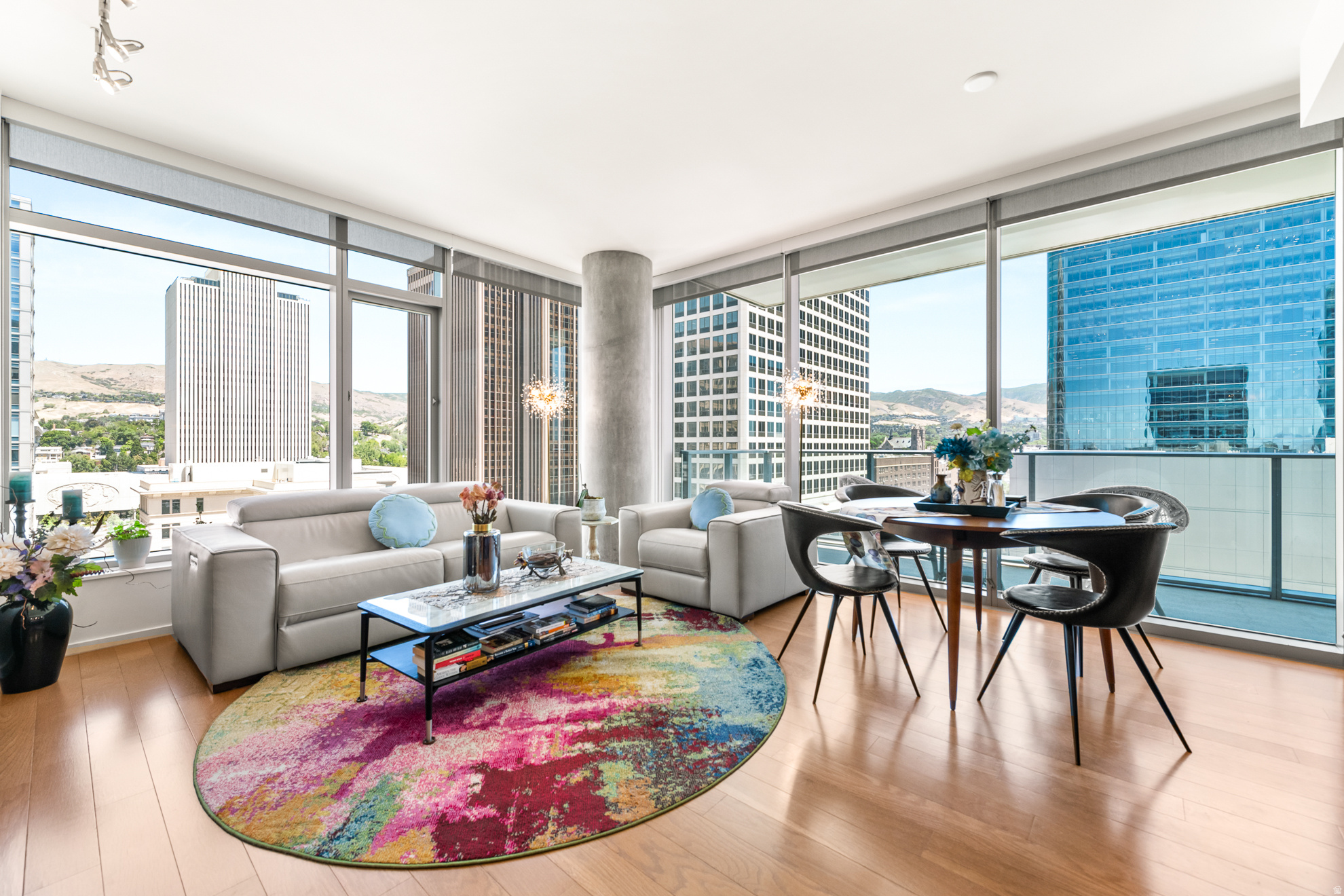 Experience elevated living at The Regent, downtown Salt Lake City's premier luxury high-rise, where contemporary elegance, exceptional amenities, and the convenience of City Creek Center converge. This beautifully updated 11th floor north- and east-facing residence is filled with natural light and showcases sophisticated finishes, thoughtful upgrades and modern design throughout. Enjoy sweeping city views and a seamless lock-and-leave lifestyle in the heart of downtown. Just steps from your front door, explore world-class shopping, acclaimed restaurants, cultural attractions, arts and entertainment venues and the vibrant energy that defines City Creek living. Residents of The Regent enjoy an impressive collection of amenities, including a fitness center, club room, event space, pool, spa and secure building access, creating an exceptional balance of luxury, comfort and convenience. Square footage figures are provided as a courtesy estimate based on information supplied by the project architect. Buyer is advised to independently verify all information, including square footage, HOA fees, rental restrictions and any other information material to the buyer's decision to purchase.