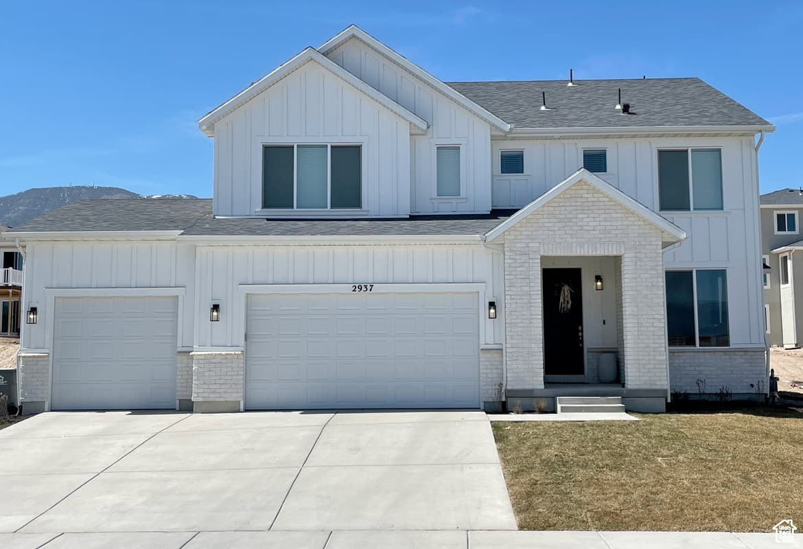 Welcome to Oquirrh West! THE BEST LOTS IN THE WHOLE COMMUNITY!!  This beautiful new-build two-story home features stylish upgrades throughout and a layout designed for comfortable living and entertaining plus a 3-car garage. The spacious kitchen offers tons of counter space and opens seamlessly to the main living areas, making it perfect for gatherings. With four bedrooms, a versatile loft, and plenty of room to relax or host, this home blends style, function, and space in a design made to enjoy. Enjoy sweeping mountain views that provide a stunning backdrop year-round, along with the lifestyle and value that come with being part of one of our most desirable neighborhoods. A rare opportunity to secure a premier homesite in a community people continue to love *PICTURES OF A PREVIOUS BUILT HOME*