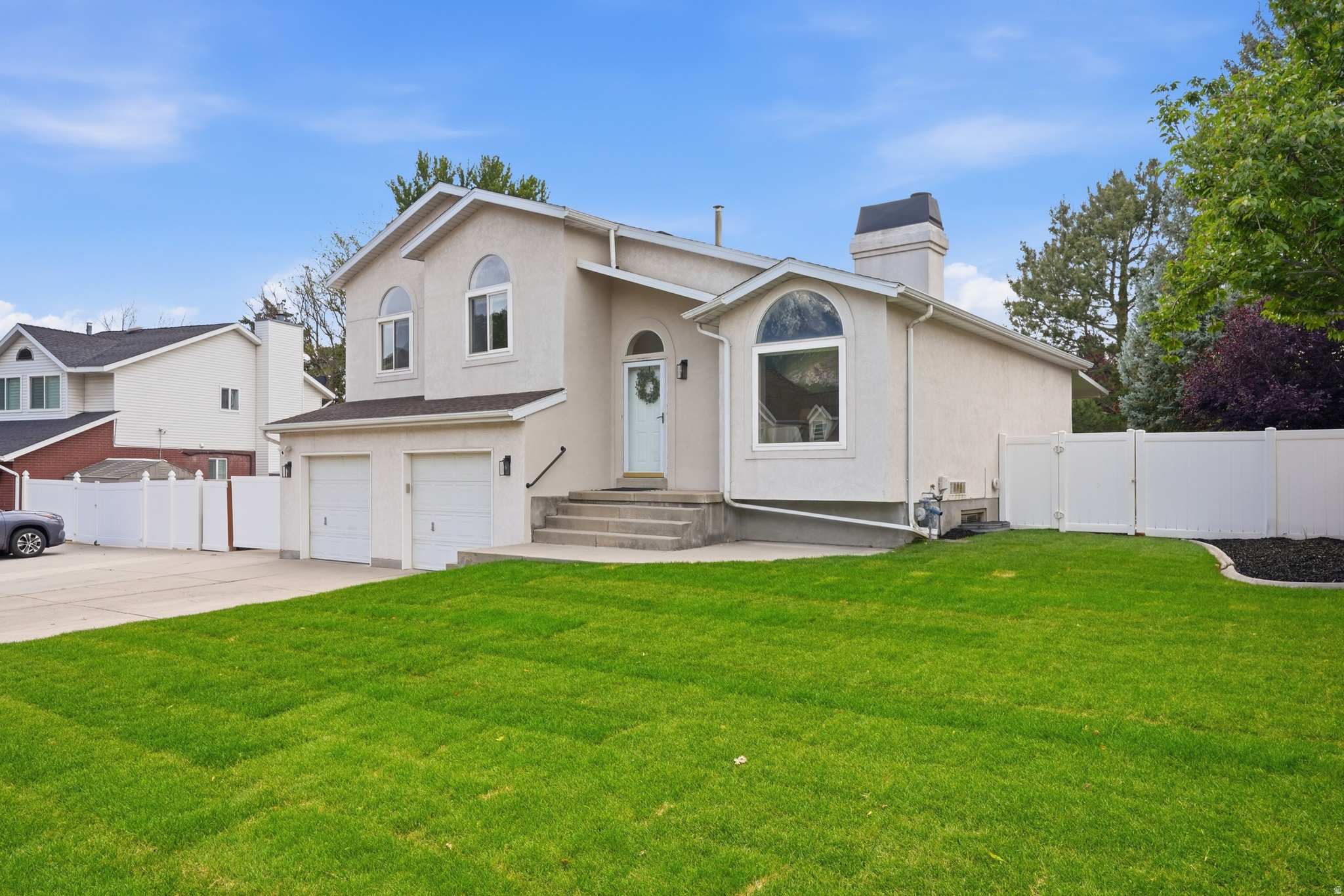 Welcome home to this thoughtfully refreshed 5-bedroom, 3-bath home tucked into one of Sandy's most desirable foothill neighborhoods. From the moment you walk in, you'll notice the care that's gone into every space - brand-new LVP flooring, fresh paint and carpet, a stylish new kitchen, and an updated primary bath create a clean, modern feel throughout. The newly finished basement adds a spacious bedroom and a brand-new full bathroom, ideal for guests, a teen retreat, home office, or multi-generational living. With a private primary suite upstairs and a bathroom on every level, the home offers true separation of space for families, roommates, or anyone who values flexibility. Step outside to brand-new sod and fresh landscaping - a clean canvas ready for your dream patio and outdoor living vision. Featuring fully OWNED solar for incredible energy savings from day one! Enjoy quick access to Little Cottonwood Canyon skiing and hiking, top-rated schools, parks, dining, and major commuting routes. Don't miss this turnkey opportunity to live in the heart of the Wasatch foothills!